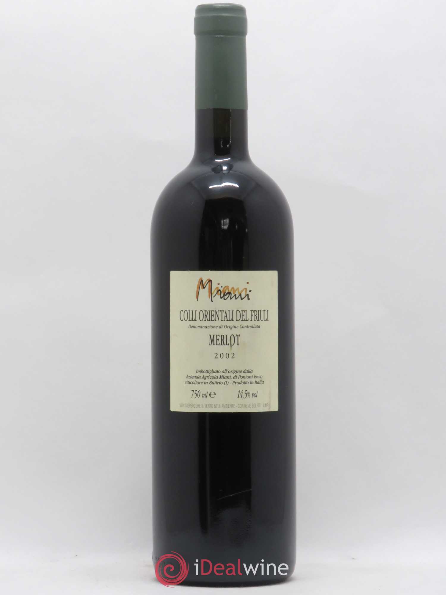 Colli Orientali del Friuli IGT Merlot Miani 2002 - Lot de 1 bouteille - 1