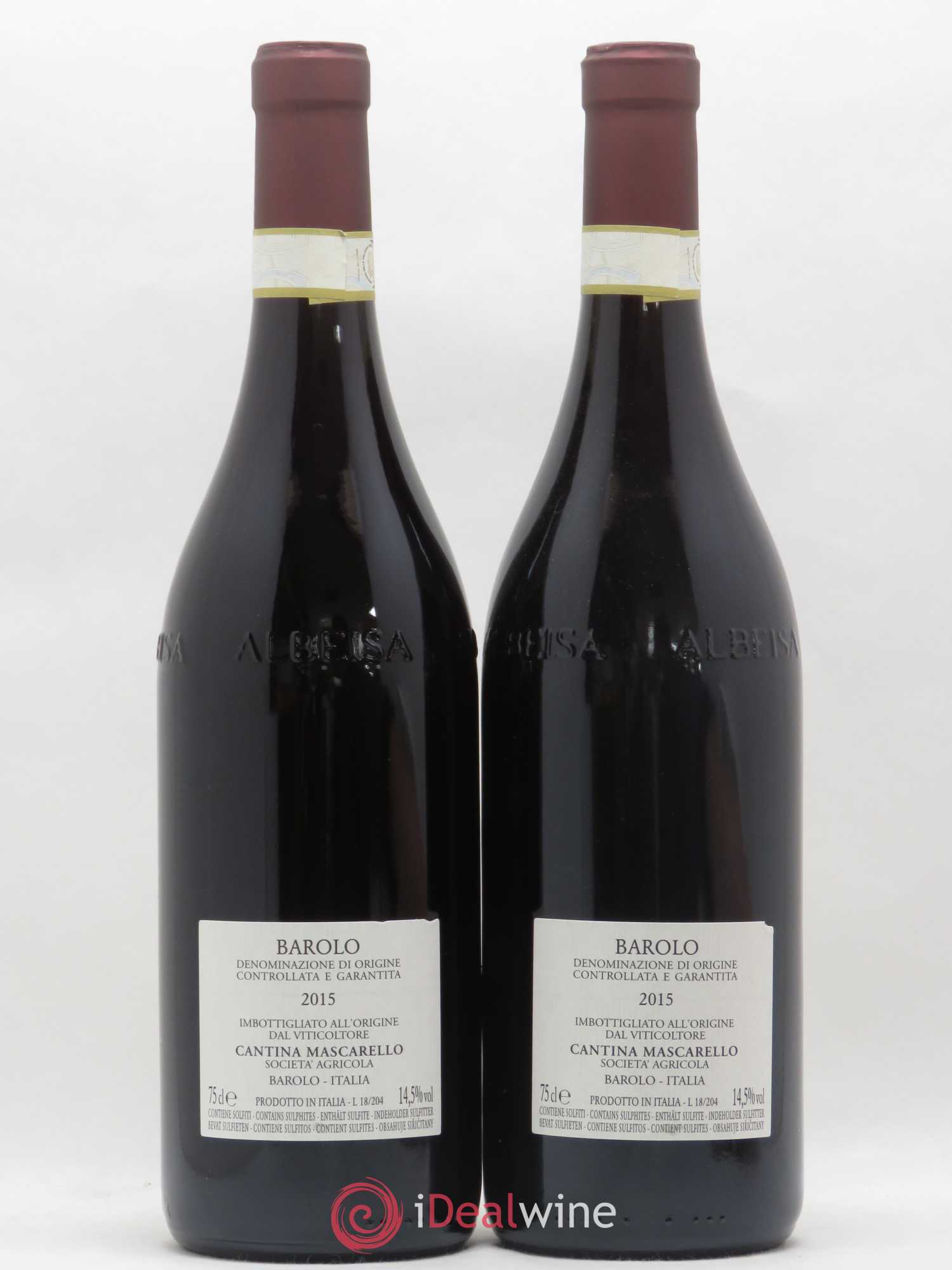Barolo DOCG Bartolo Mascarello 2015 - Lot de 2 bouteilles - 1