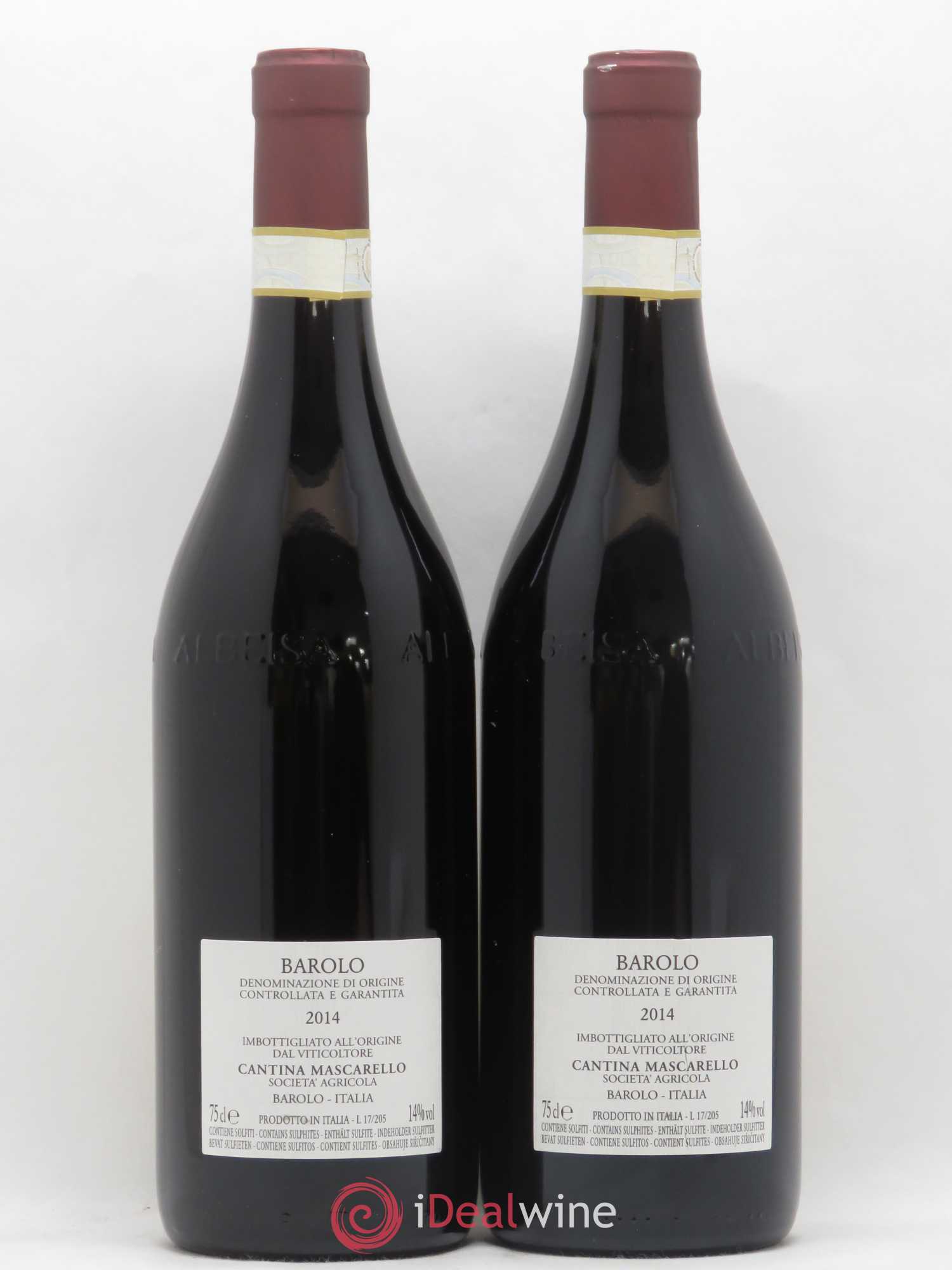 Barolo DOCG Bartolo Mascarello 2014 - Lot de 2 bouteilles - 1