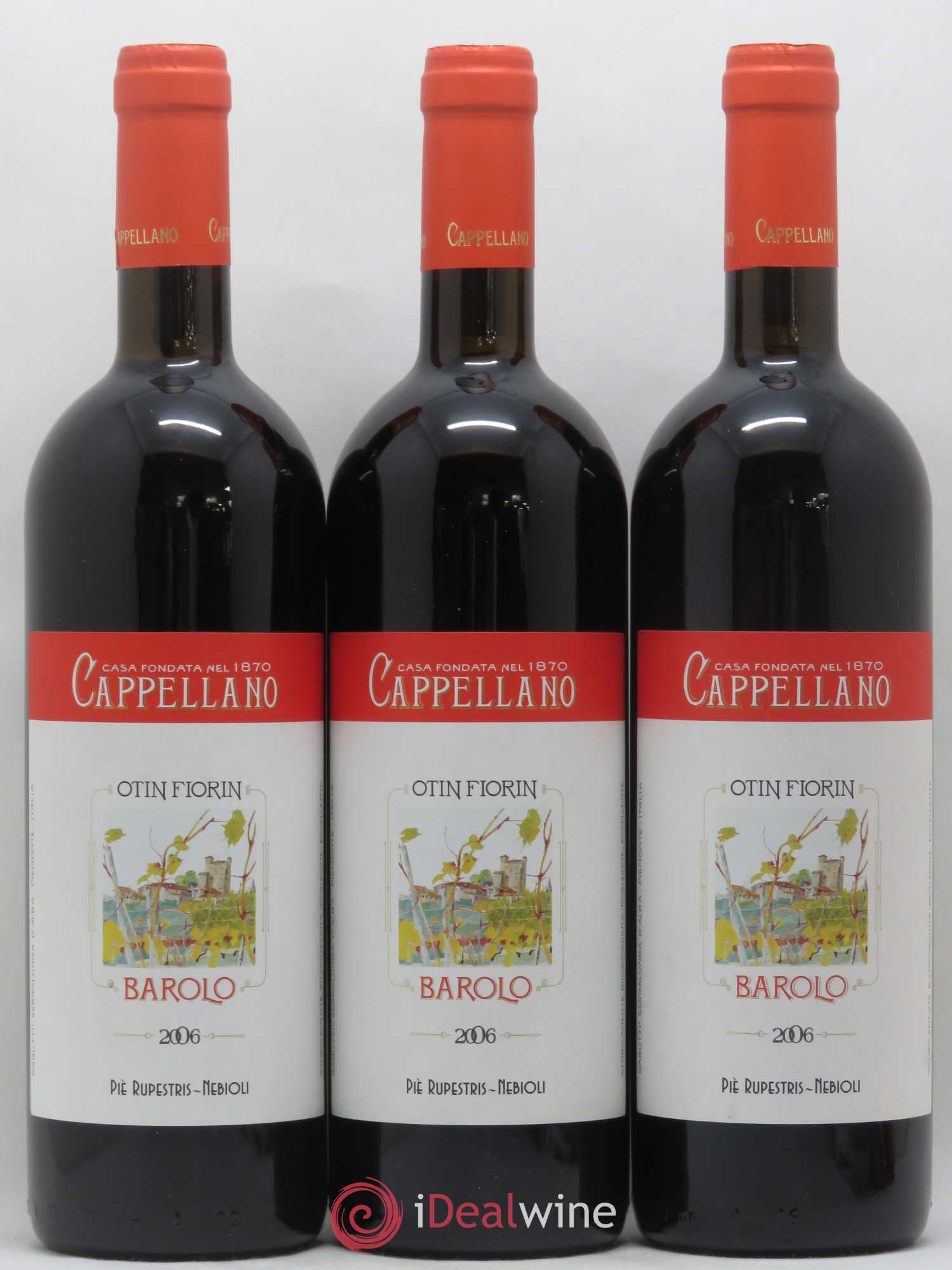 Barolo DOCG Pie Rupestris Cappellano 2006 - Posten von 3 Flaschen - 0