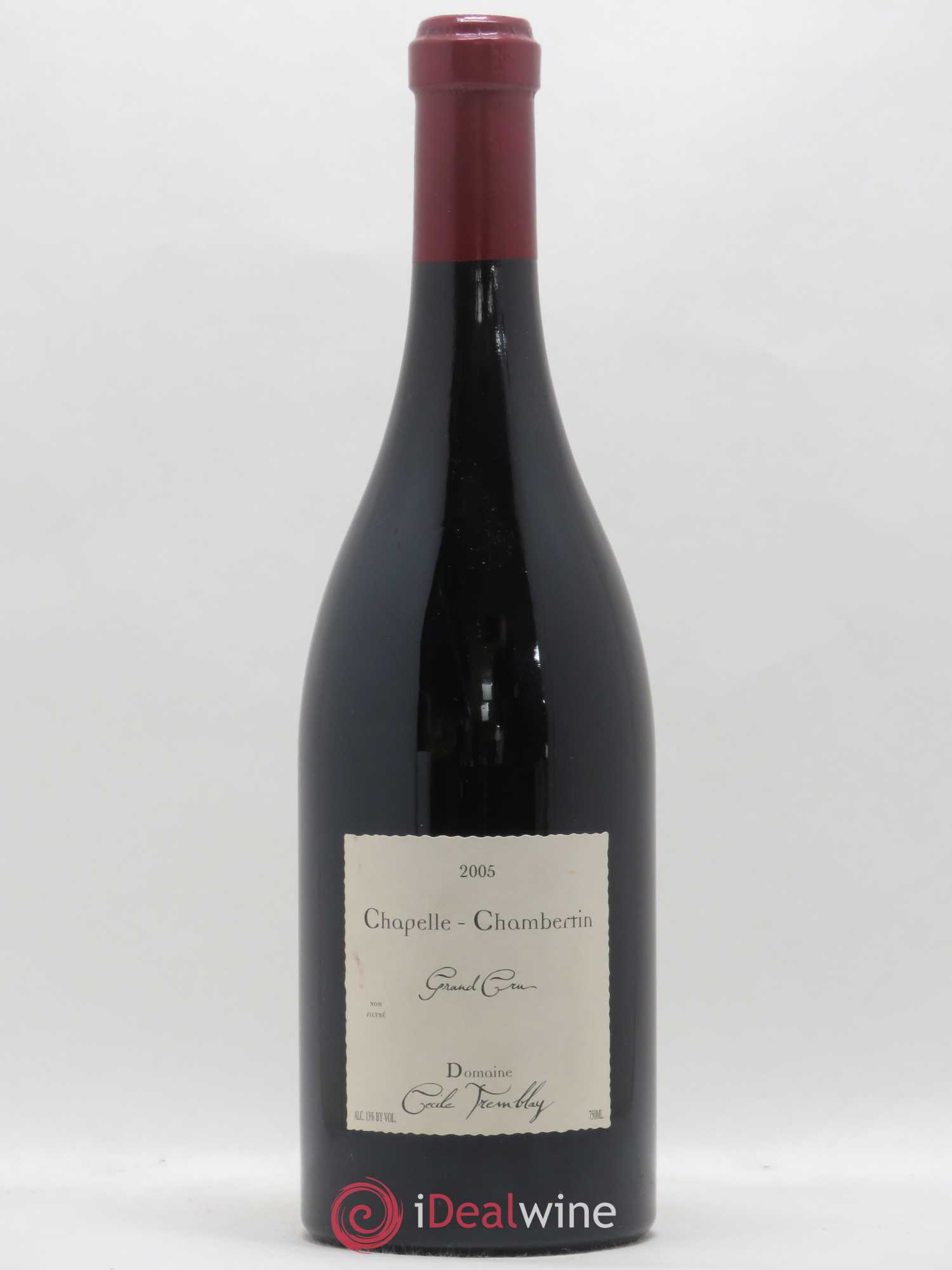 Chapelle-Chambertin Grand Cru Cécile Tremblay 2005 - Lot de 1 bouteille - 0