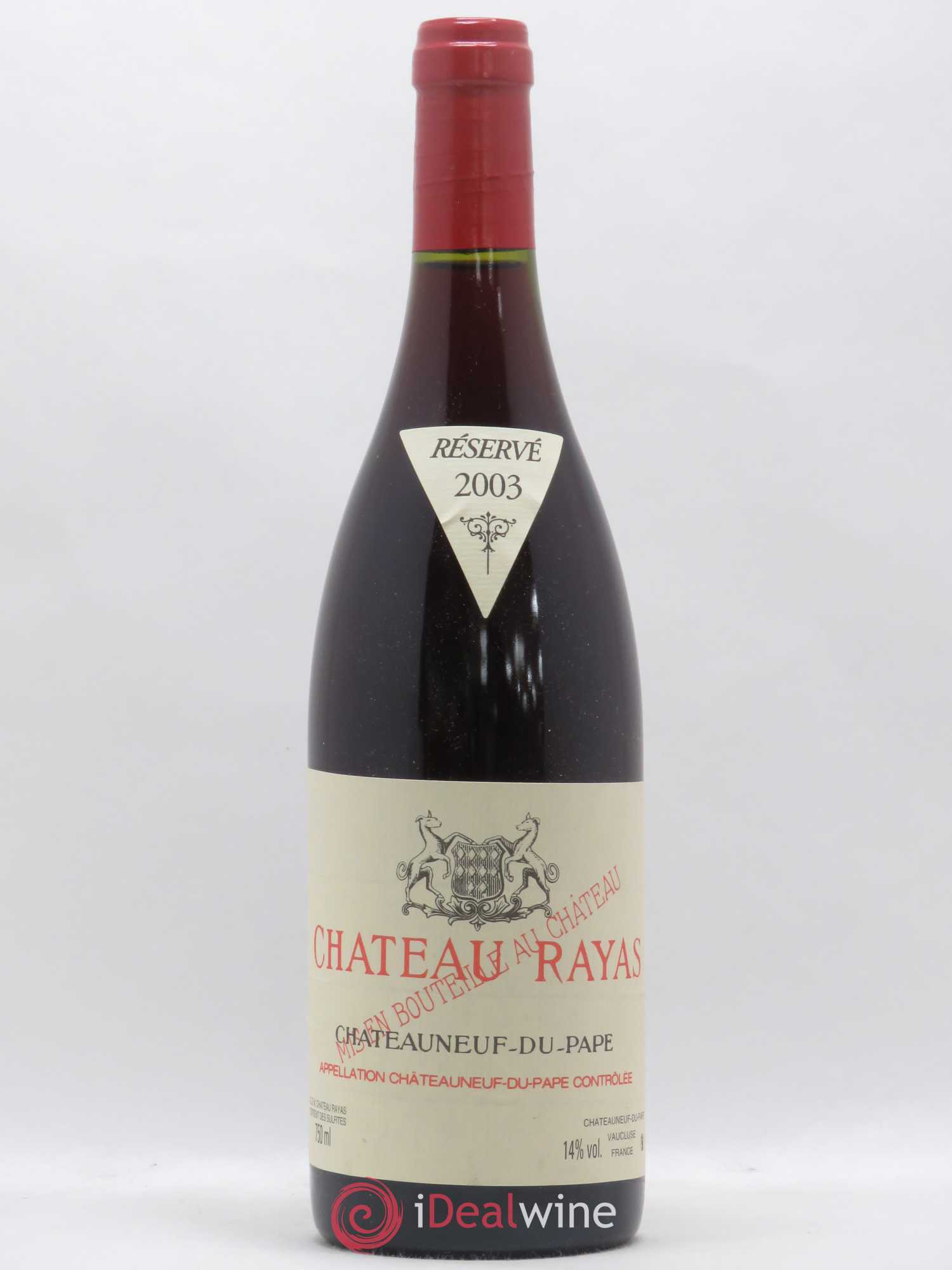 Châteauneuf-du-Pape Château Rayas Emmanuel Reynaud 2003 - Lot de 1 bouteille - 0