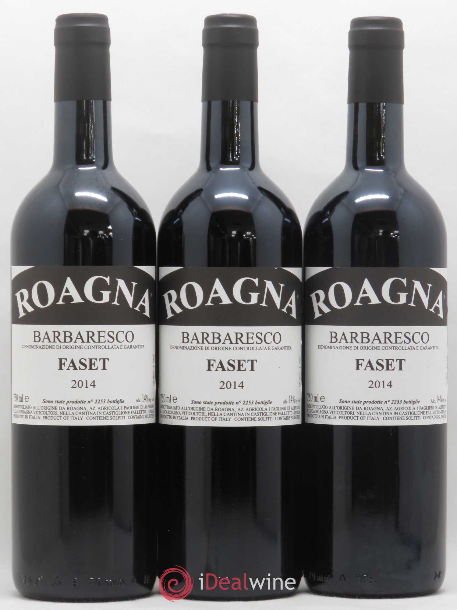 Barbaresco DOCG Faset Roagna 2014 - Lot de 3 bouteilles - 0