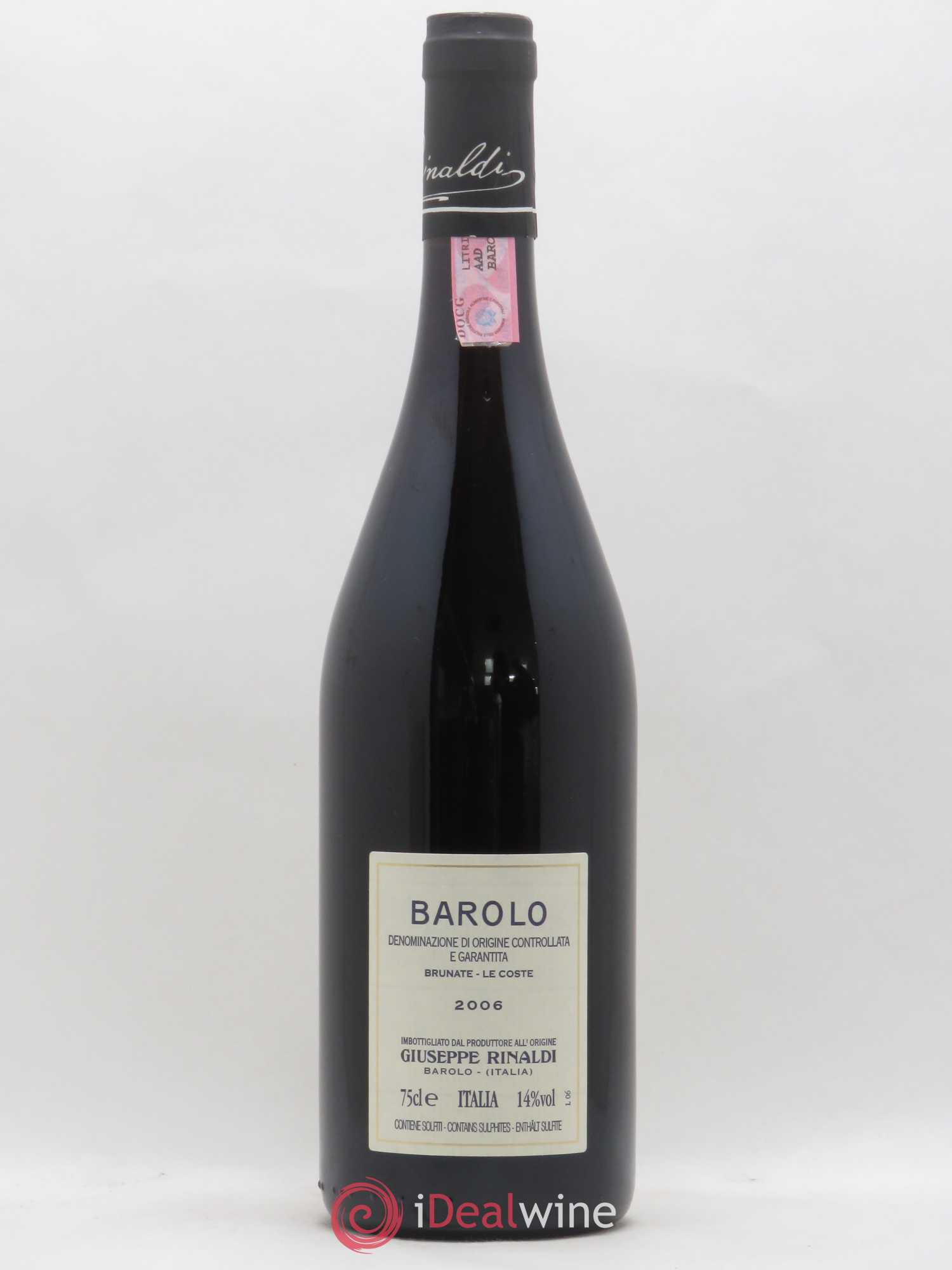 Barolo DOCG Brunate Le Coste Giuseppe Rinaldi 2006 - Lot de 1 bouteille - 1