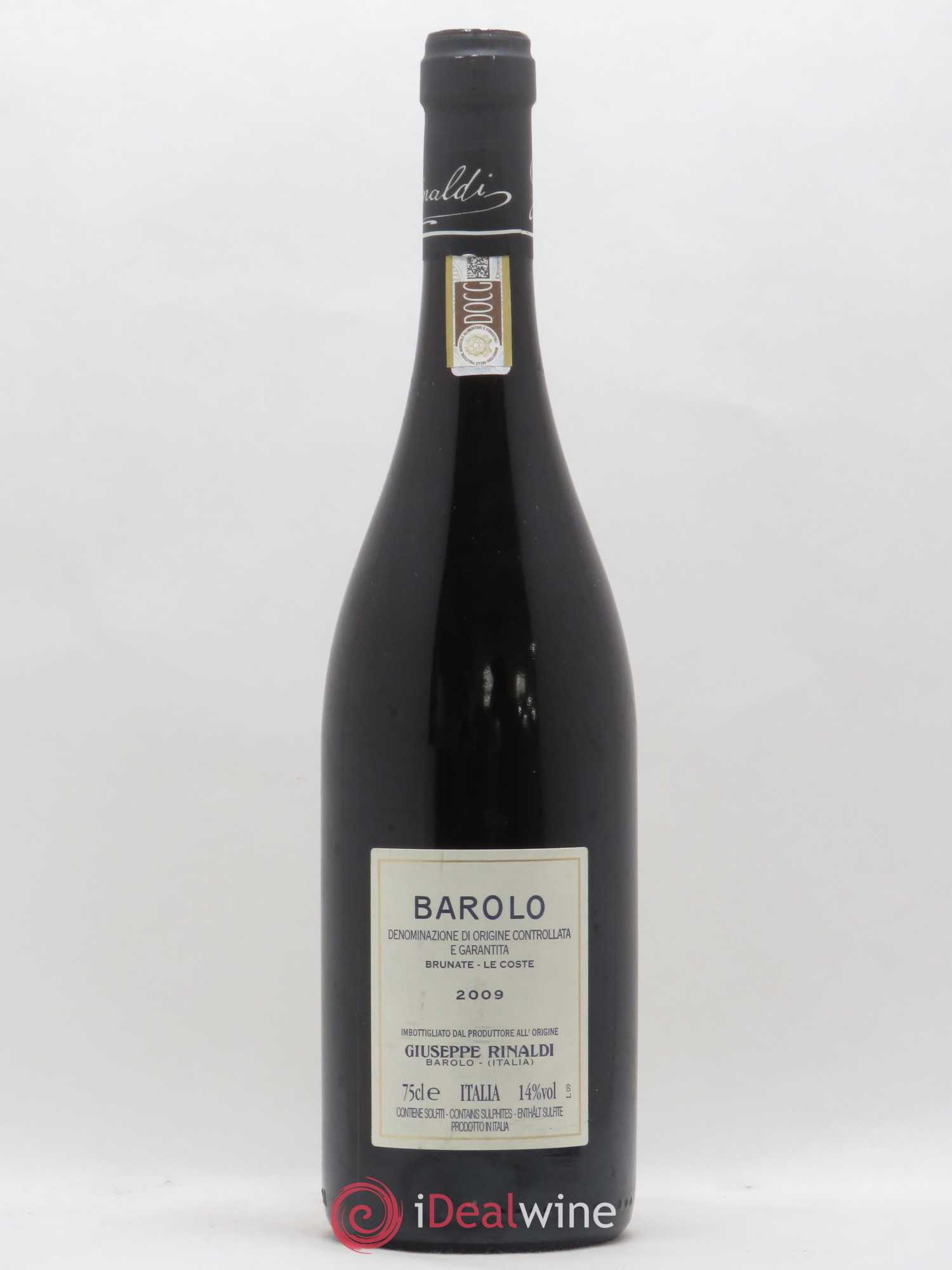 Barolo DOCG Brunate Le Coste Giuseppe Rinaldi 2009 - Lot de 1 bouteille - 1