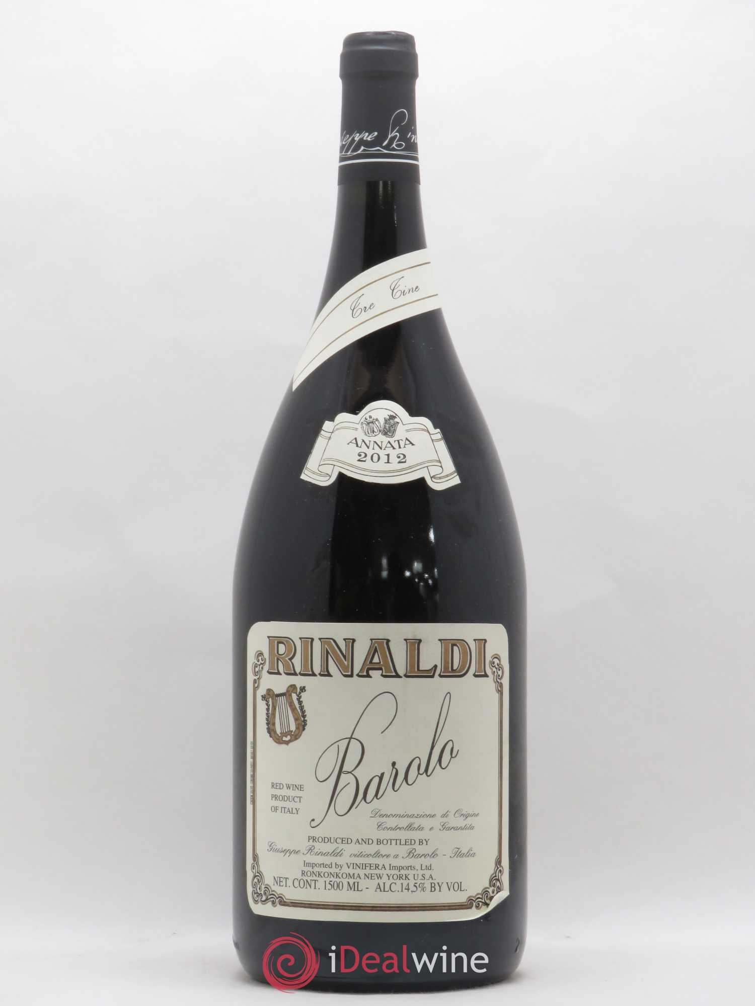 Barolo DOCG Tre Tine Giuseppe Rinaldi 2012 - Lot de 1 magnum - 0
