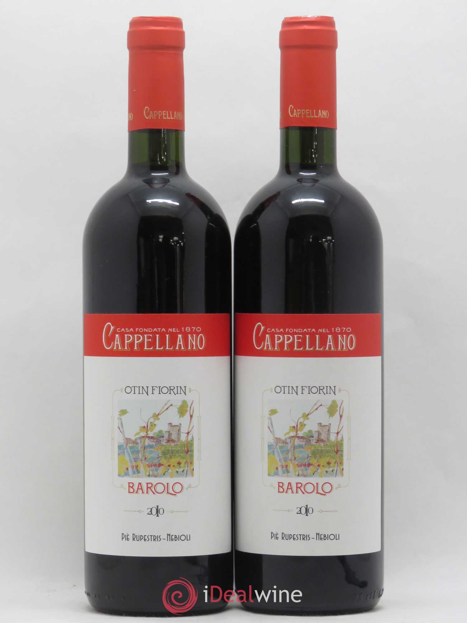 Barolo DOCG Pie Rupestris Cappellano 2010 - Lot de 2 bouteilles - 0
