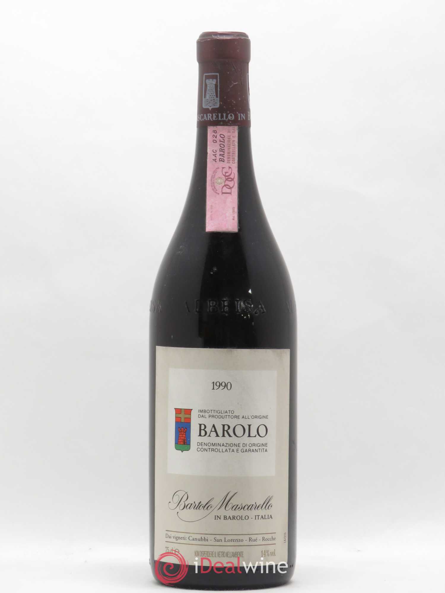 Barolo DOCG Bartolo Mascarello 1990 - Lot de 1 bouteille - 0