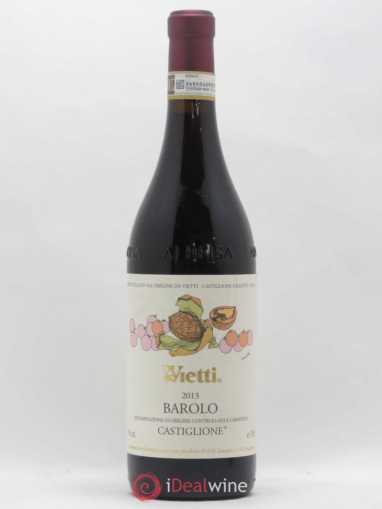 Barolo DOCG Castiglione Vietti 2013 - Lot de 1 bouteille - 0