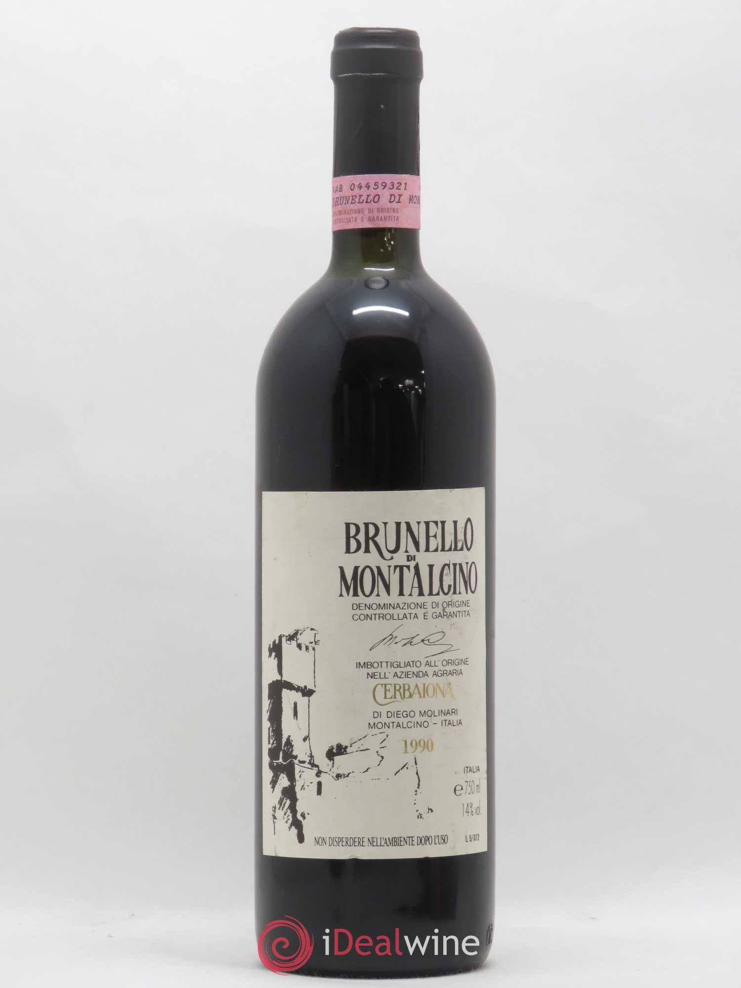 Brunello di Montalcino Cerbaiona 1990 - Lot de 1 bouteille - 0