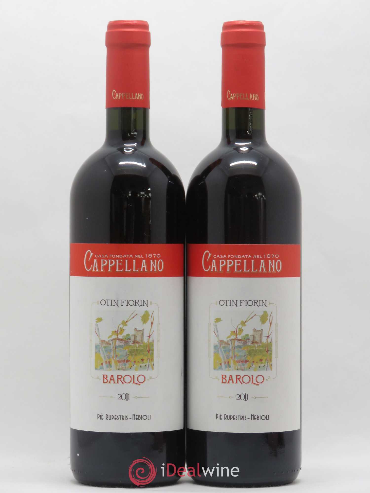 Barolo DOCG Pie Rupestris Cappellano 2011 - Lot de 2 bouteilles - 0