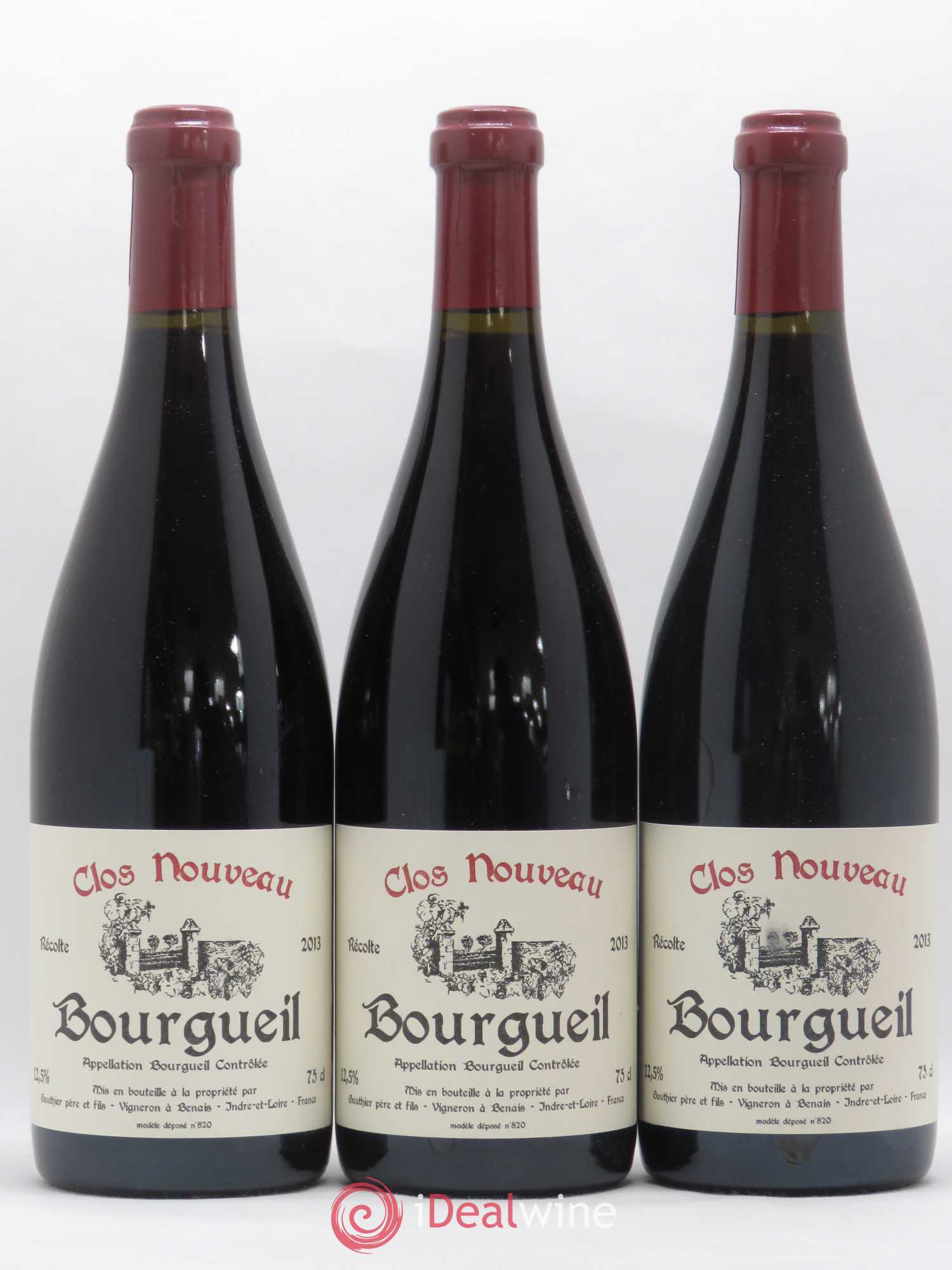Bourgueil Clos Nouveau Domaine du Bel Air 2013 - Lot de 3 bouteilles - 0