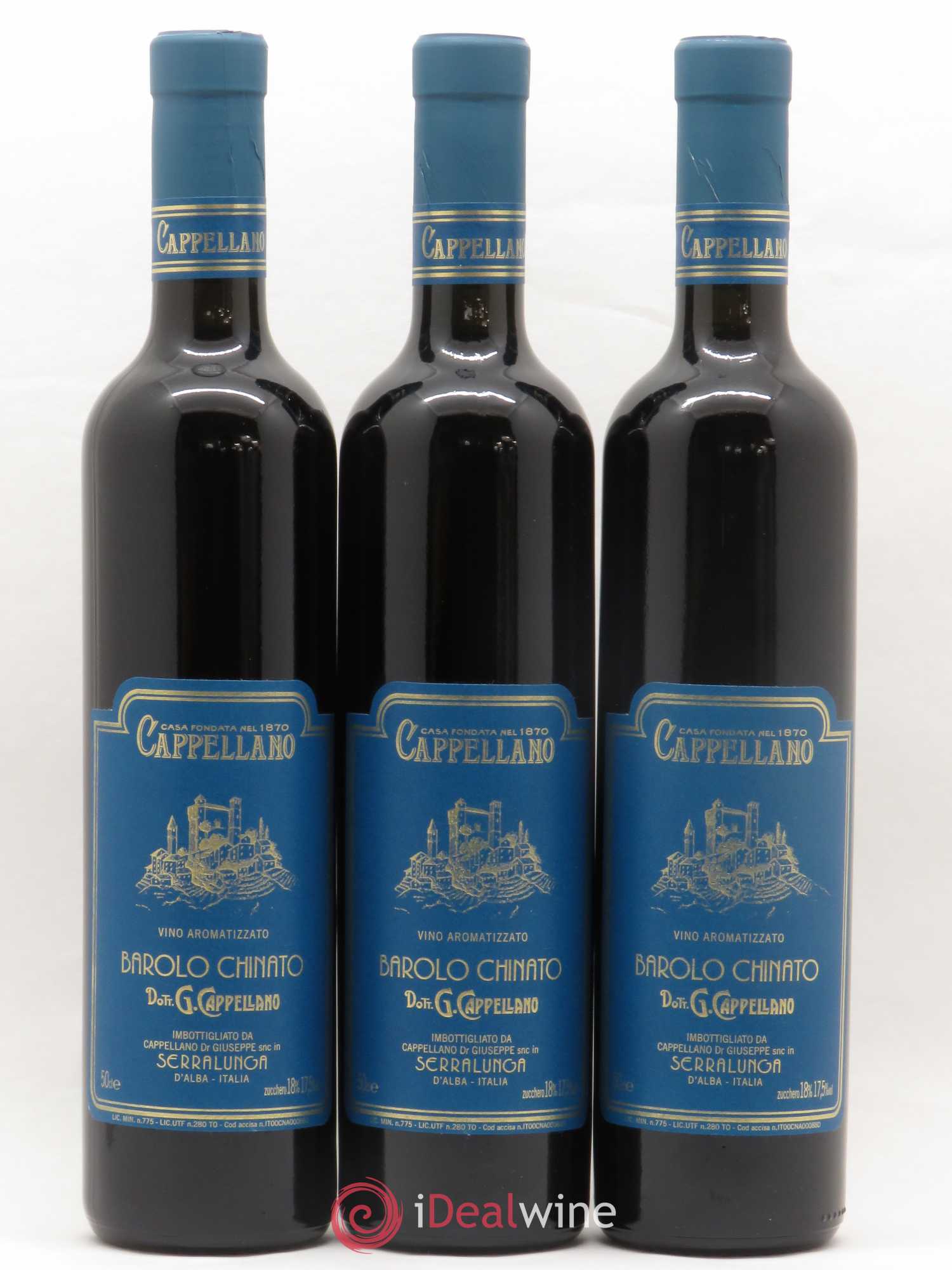 Barolo DOCG Chinato Vino Aromatizzato Cappellano 50cl - Lot de 3 bouteilles - 0