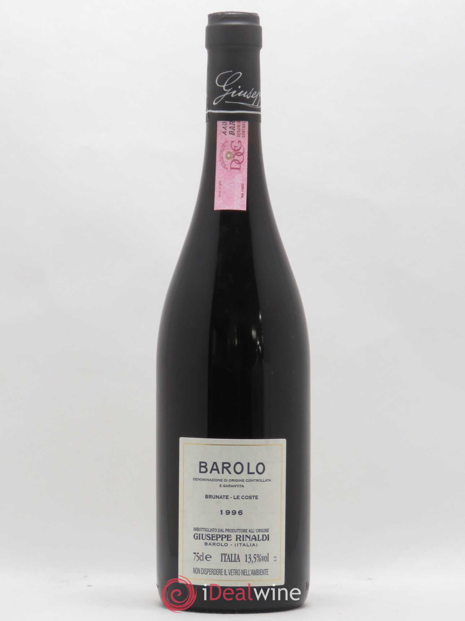 Barolo DOCG Brunate Le Coste Giuseppe Rinaldi 1996 - Posten von 1 Flasche - 1