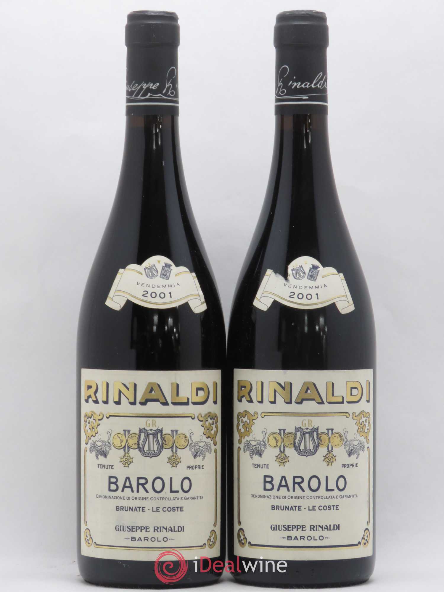 Barolo DOCG Brunate Le Coste Giuseppe Rinaldi 2001 - Lotto di 2 bottiglie - 0