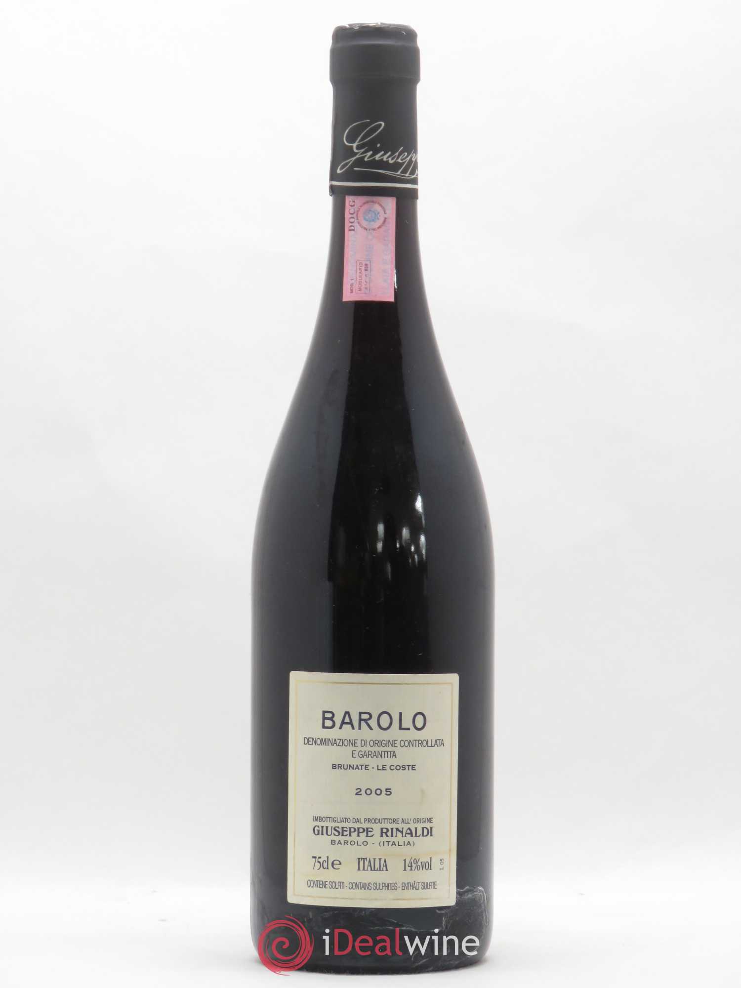 Barolo DOCG Brunate Le Coste Giuseppe Rinaldi 2005 - Lot de 1 bouteille - 1