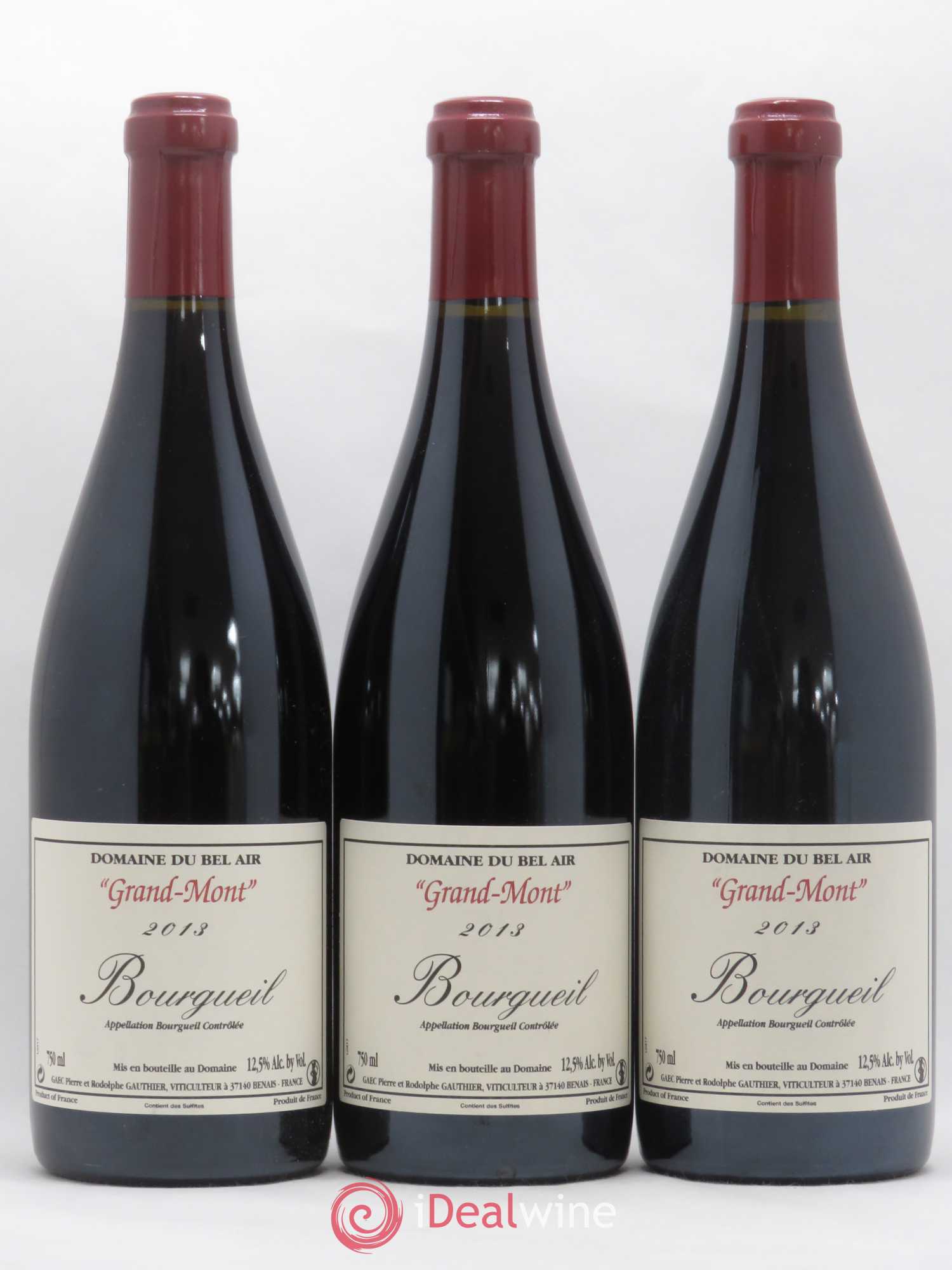 Bourgueil Grand Mont Domaine du Bel Air 2013 - Lot de 3 bouteilles - 0