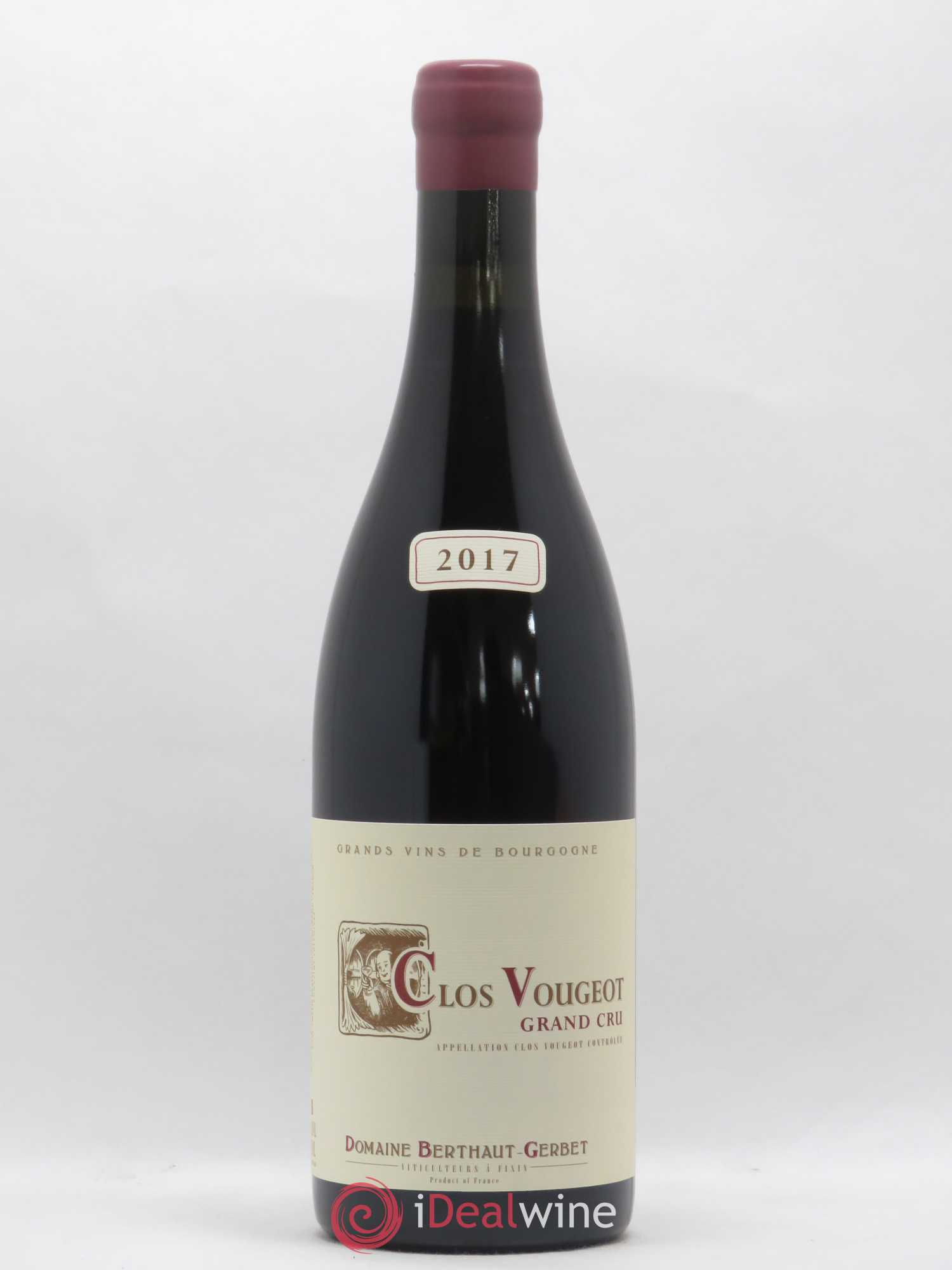 Clos de Vougeot Berthaut Gerbet (Domaine) 2017 - Lot de 1 bouteille - 0