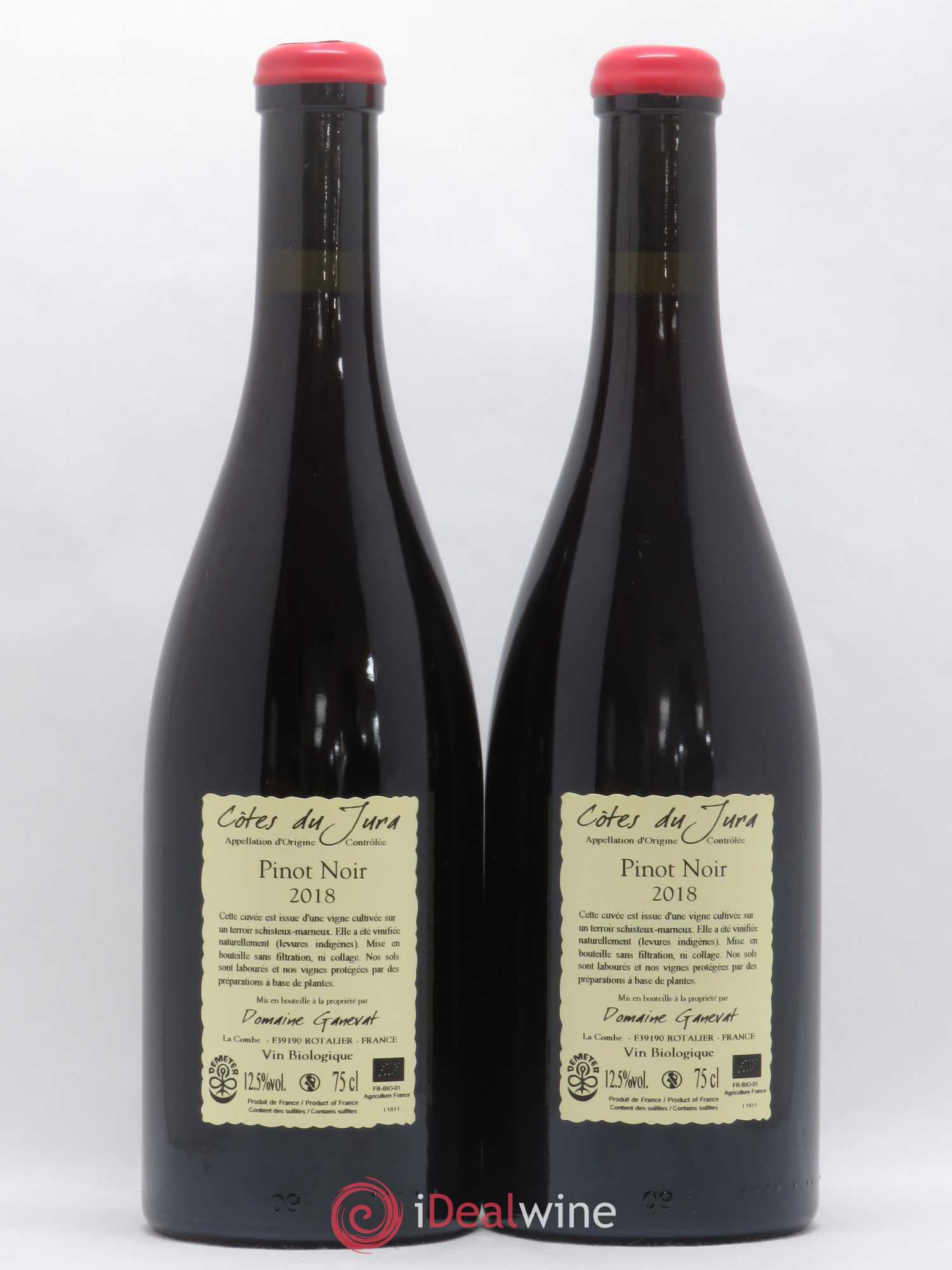 Côtes du Jura Pinot Noir En Billat  Jean-François Ganevat (Domaine) 2018 - Lot de 2 bouteilles - 1