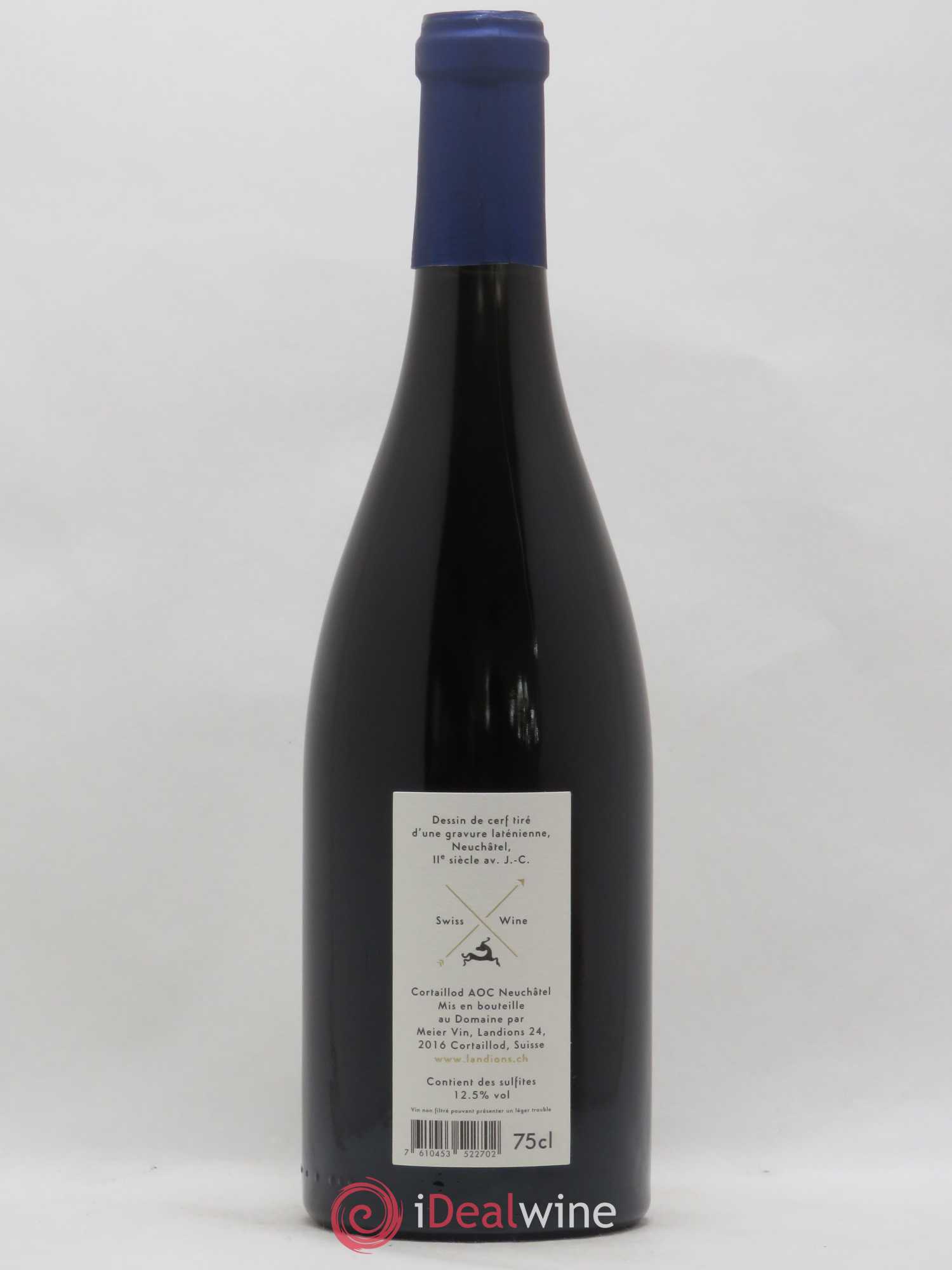 Neuchâtel Cortaillod Les Landions Landions (Domaine des) 2016 - Lot de 1 bouteille - 1