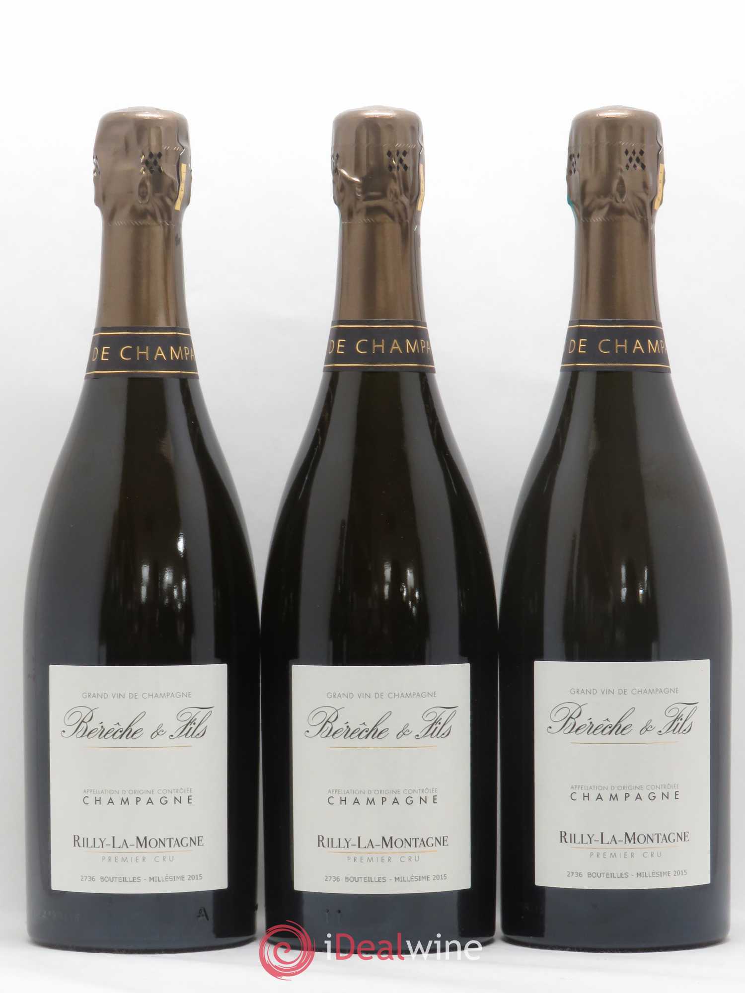 Rilly-La-Montagne 1er Cru Extra-Brut Bérêche et Fils Extra Brut 2015 - Lot of 6 bottles - 1