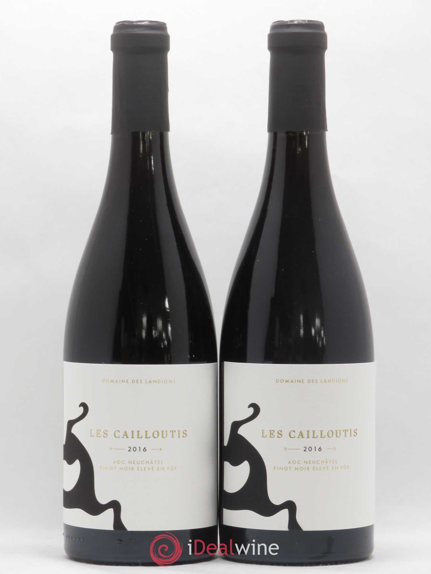 Neuchâtel Cortaillod Les Cailloutis Landions (Domaine des) 2016 - Lot de 2 bouteilles - 0