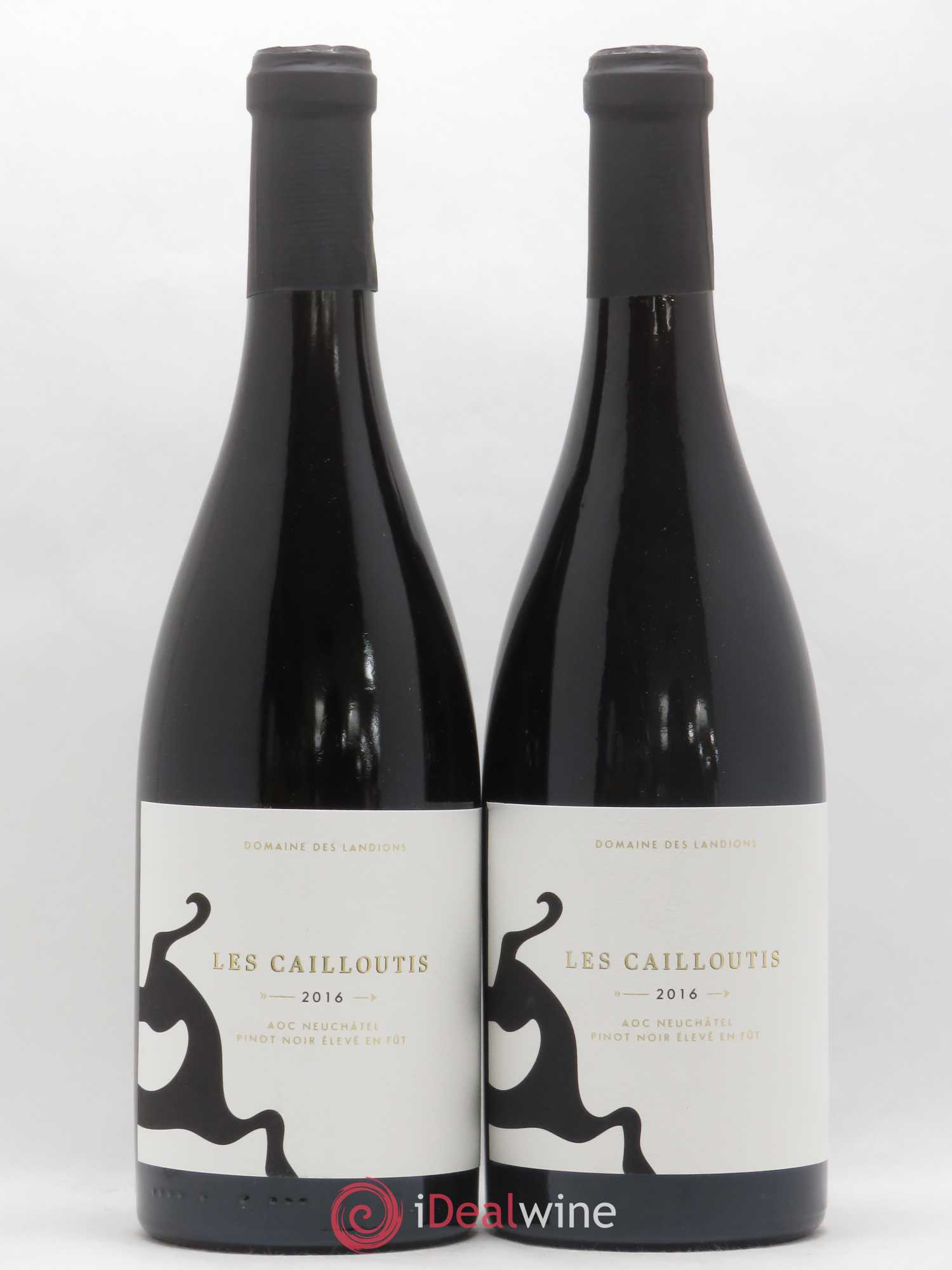 Neuchâtel Cortaillod Les Cailloutis Landions (Domaine des) 2016 - Lot de 2 bouteilles - 0