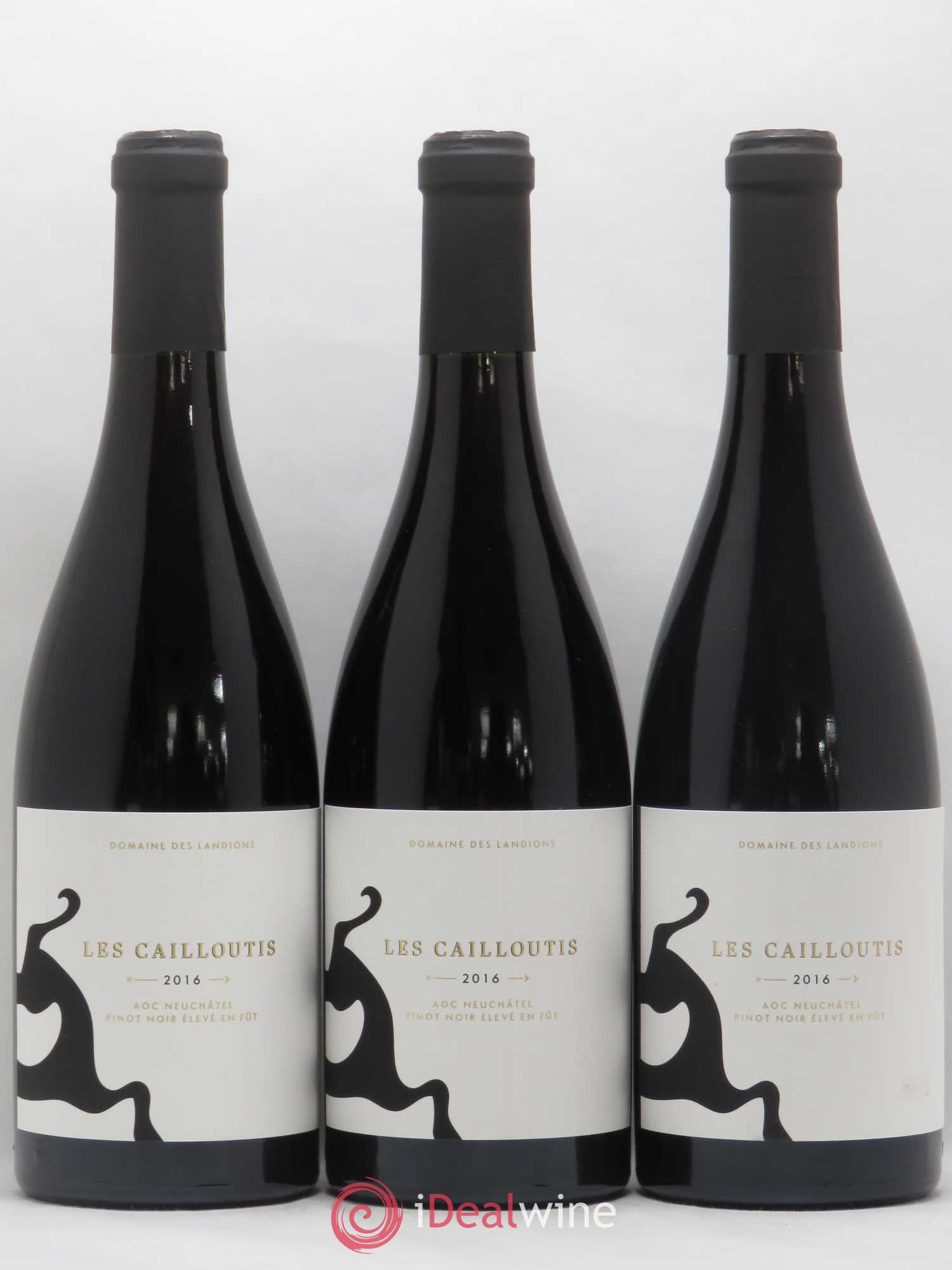Neuchâtel Cortaillod Les Cailloutis Landions (Domaine des) 2016 - Lot de 6 bouteilles - 1