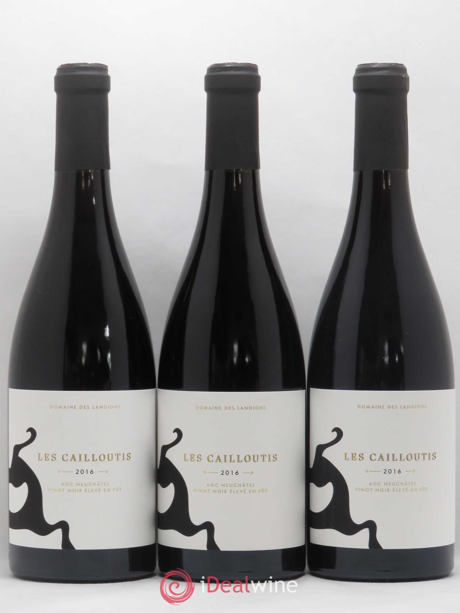 Neuchâtel Cortaillod Les Cailloutis Landions (Domaine des) 2016 - Lot de 6 bouteilles - 2