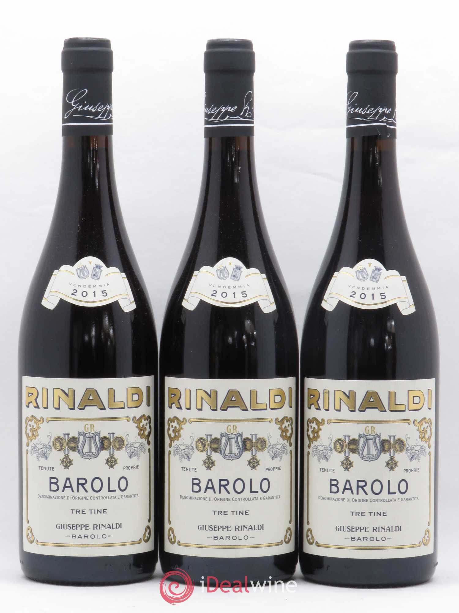 Barolo DOCG Tre Tine Giuseppe Rinaldi 2015 - Posten von 12 Flaschen - 1