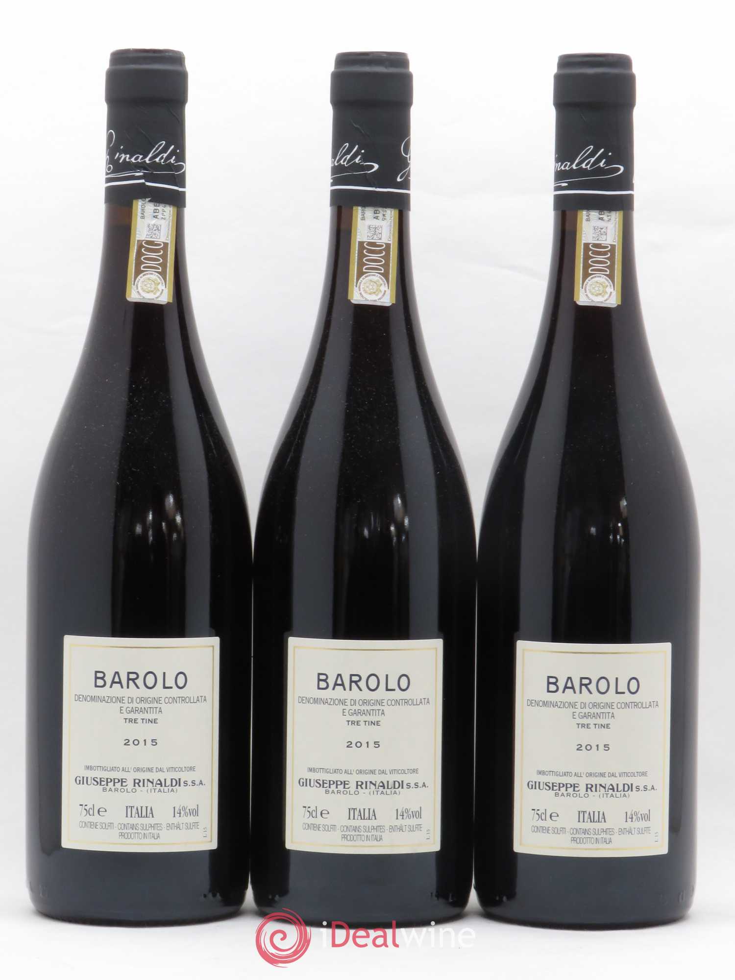 Barolo DOCG Tre Tine Giuseppe Rinaldi 2015 - Posten von 12 Flaschen - 2
