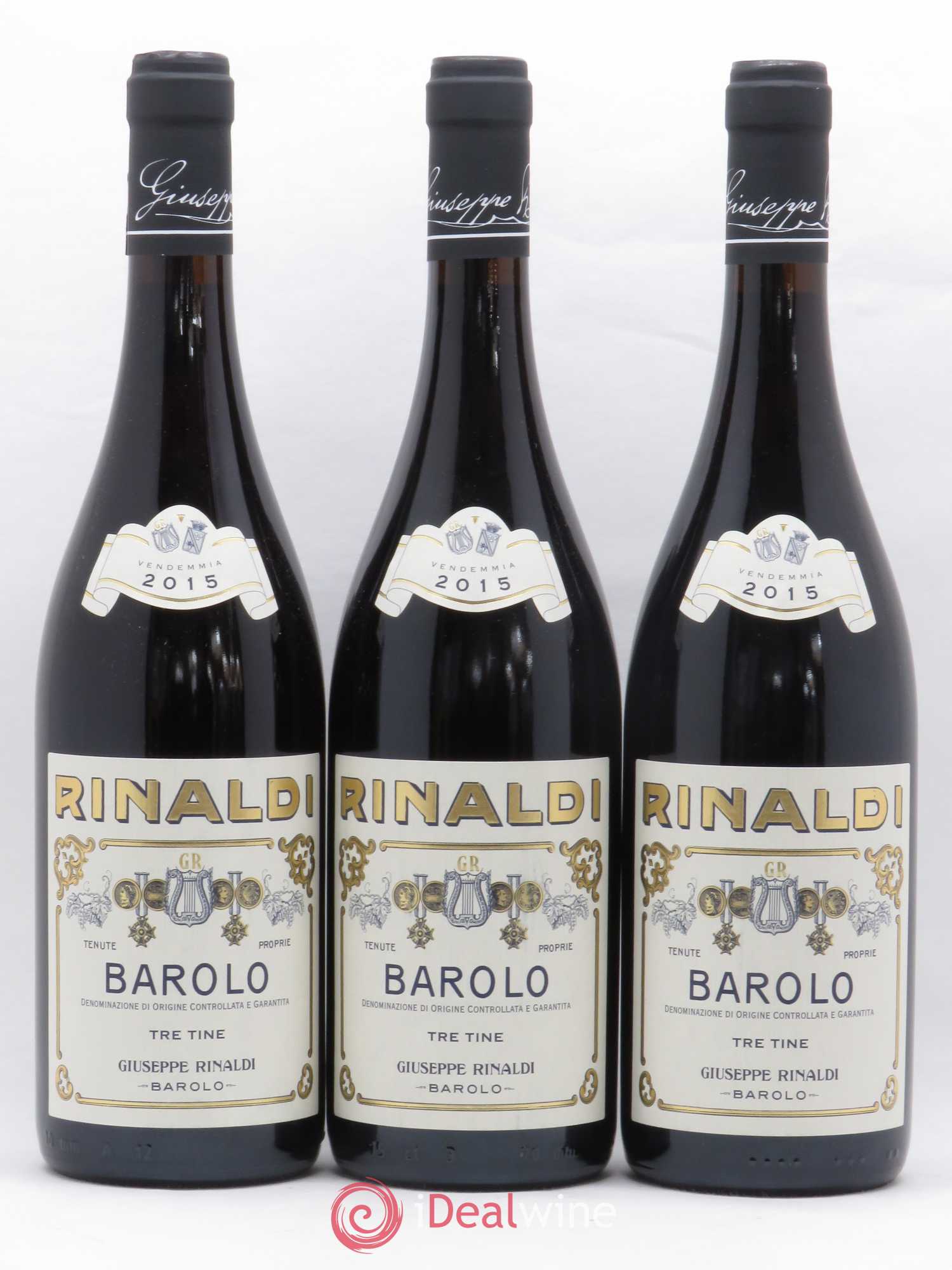 Barolo DOCG Tre Tine Giuseppe Rinaldi 2015 - Posten von 12 Flaschen - 7