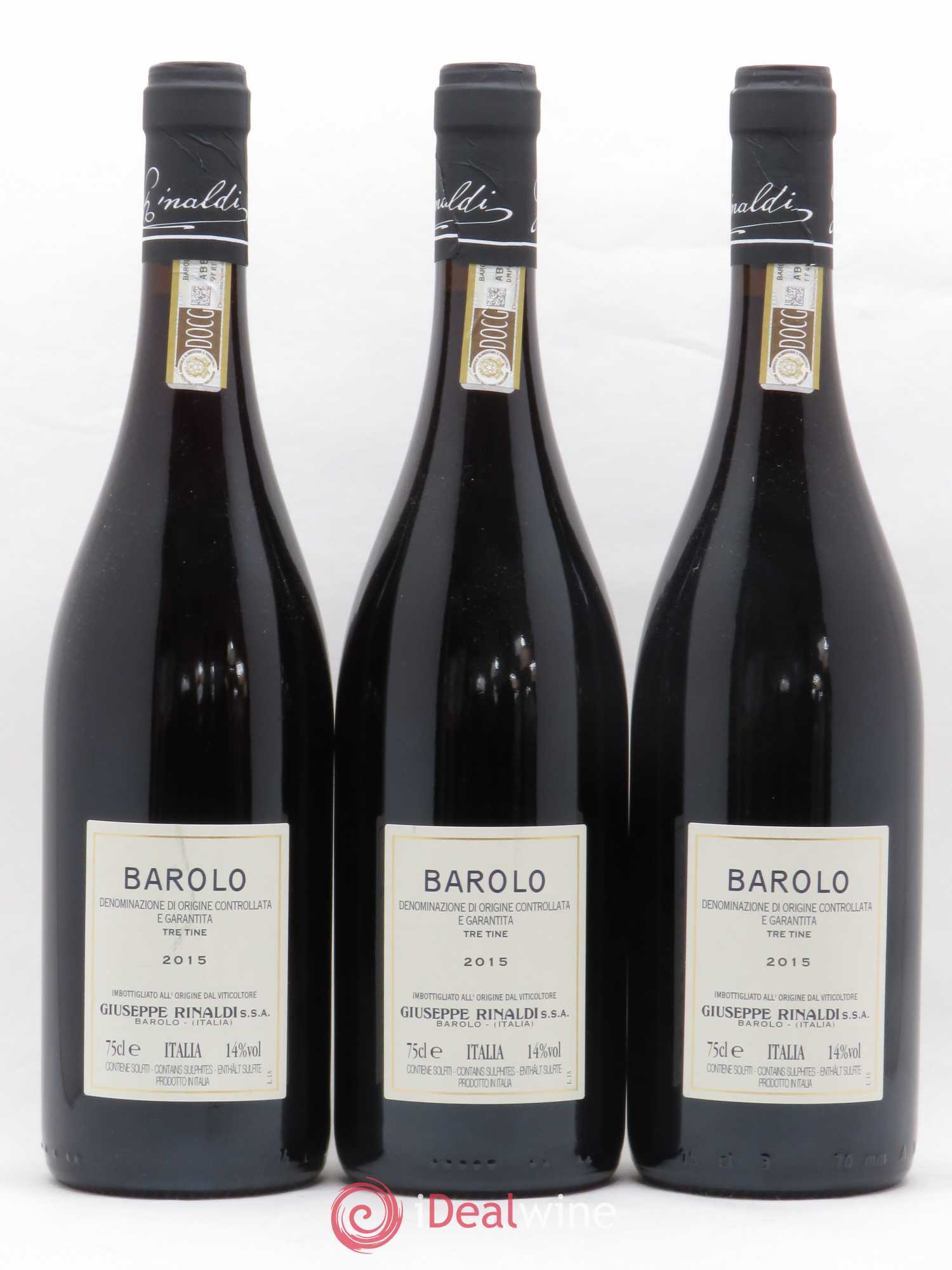 Barolo DOCG Tre Tine Giuseppe Rinaldi 2015 - Posten von 12 Flaschen - 8