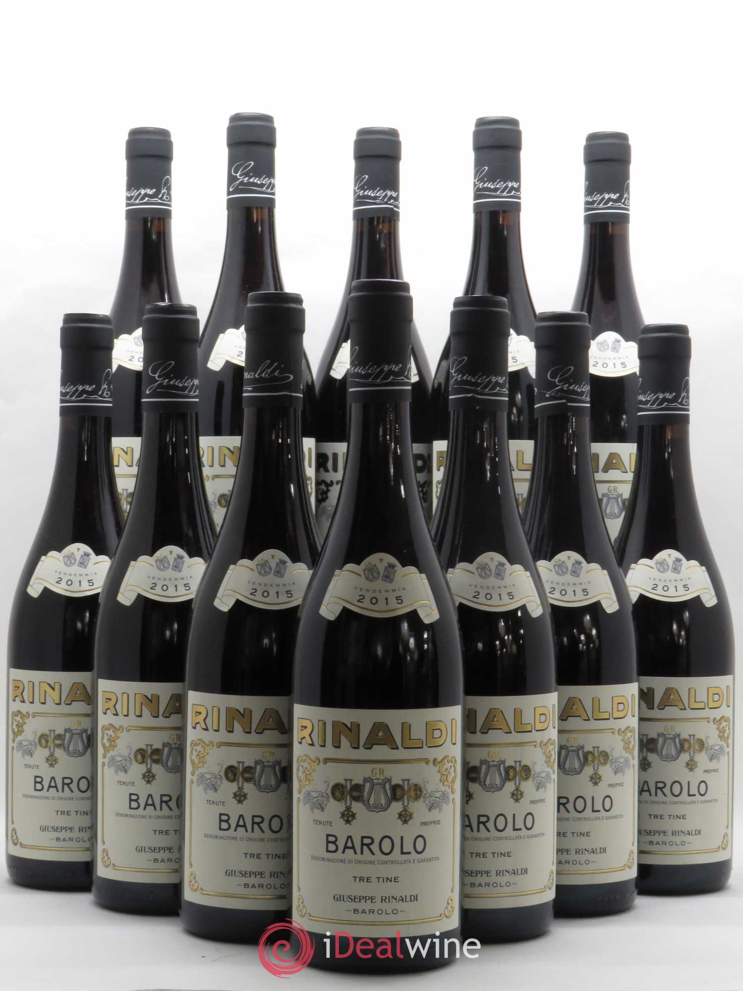 Barolo DOCG Tre Tine Giuseppe Rinaldi 2015 - Posten von 12 Flaschen - 0