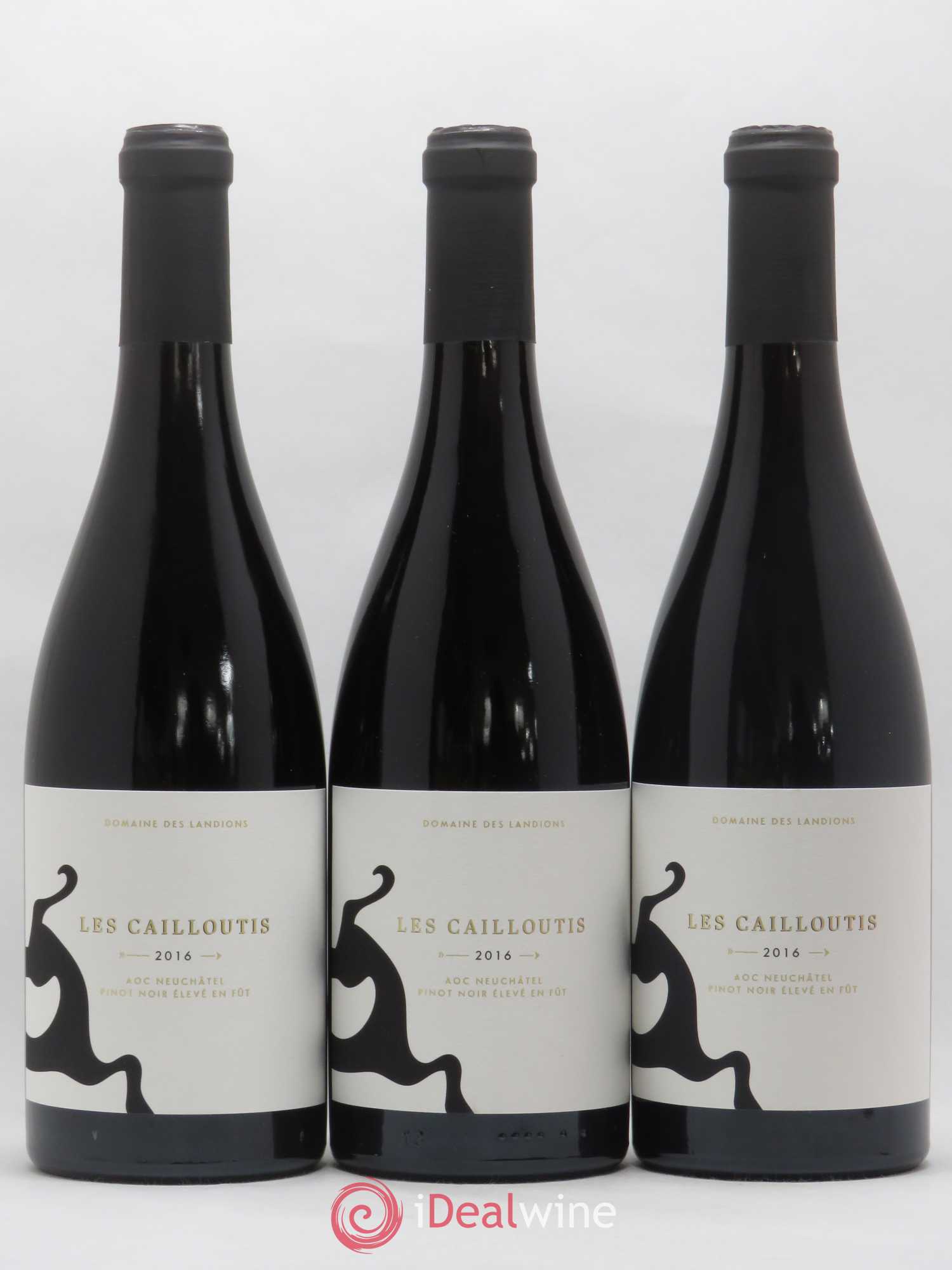 Neuchâtel Cortaillod Les Cailloutis Landions (Domaine des) 2016 - Lotto di 12 bottiglie - 3