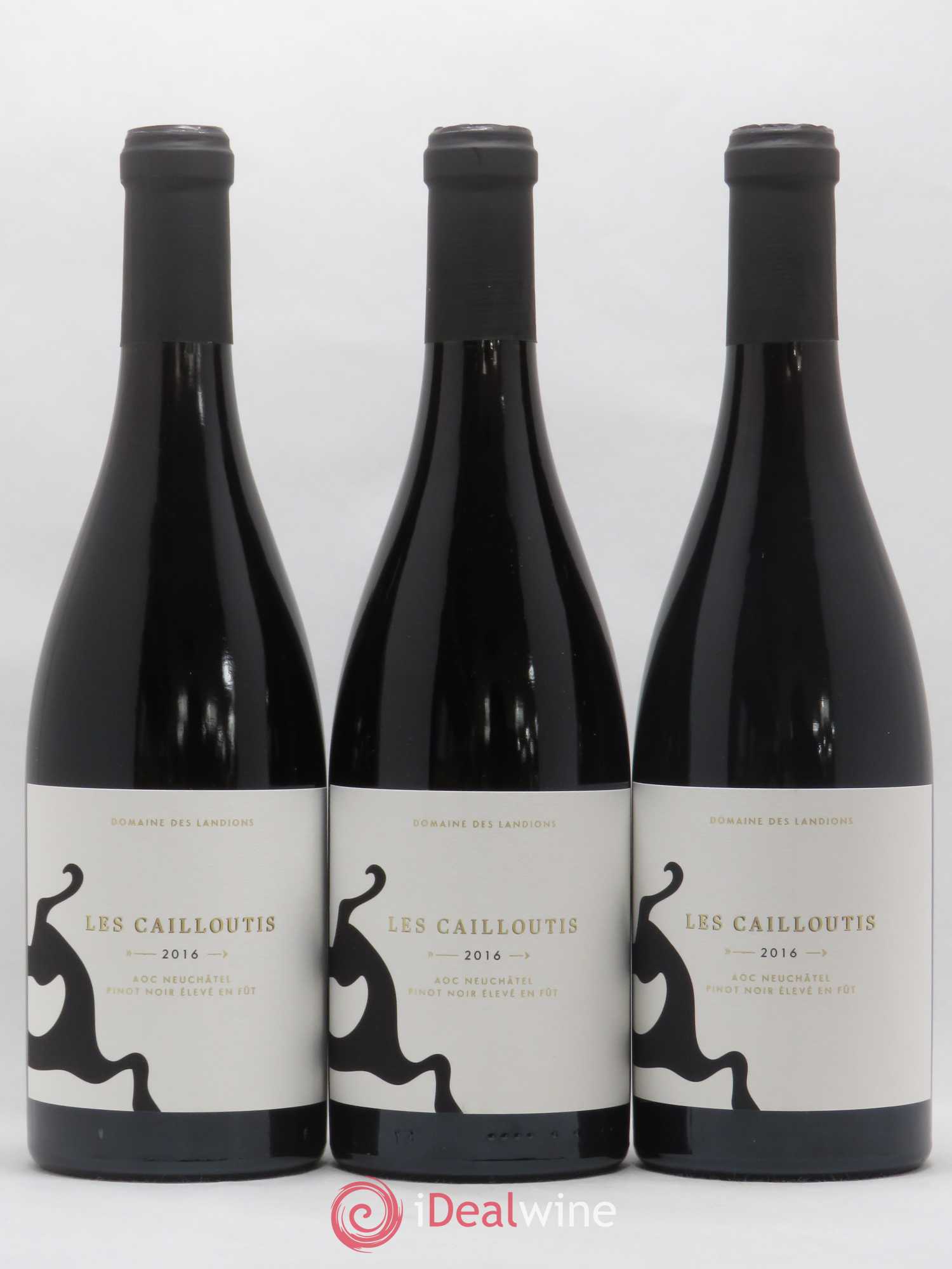 Neuchâtel Cortaillod Les Cailloutis Landions (Domaine des) 2016 - Lotto di 12 bottiglie - 4
