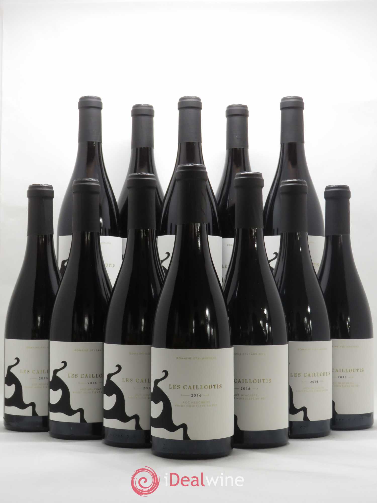 Neuchâtel Cortaillod Les Cailloutis Landions (Domaine des) 2016 - Lotto di 12 bottiglie - 0