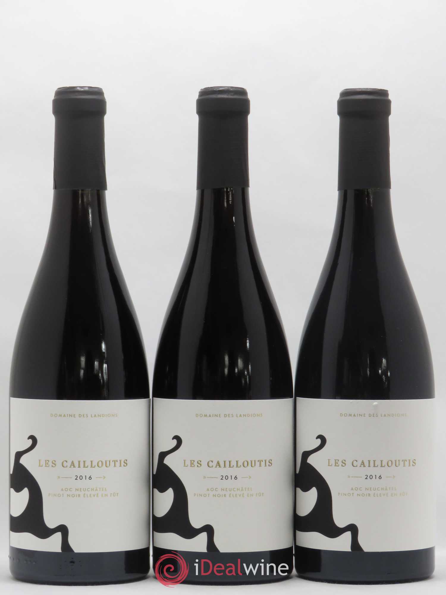 Neuchâtel Cortaillod Les Cailloutis Landions (Domaine des) 2016 - Posten von 12 Flaschen - 2