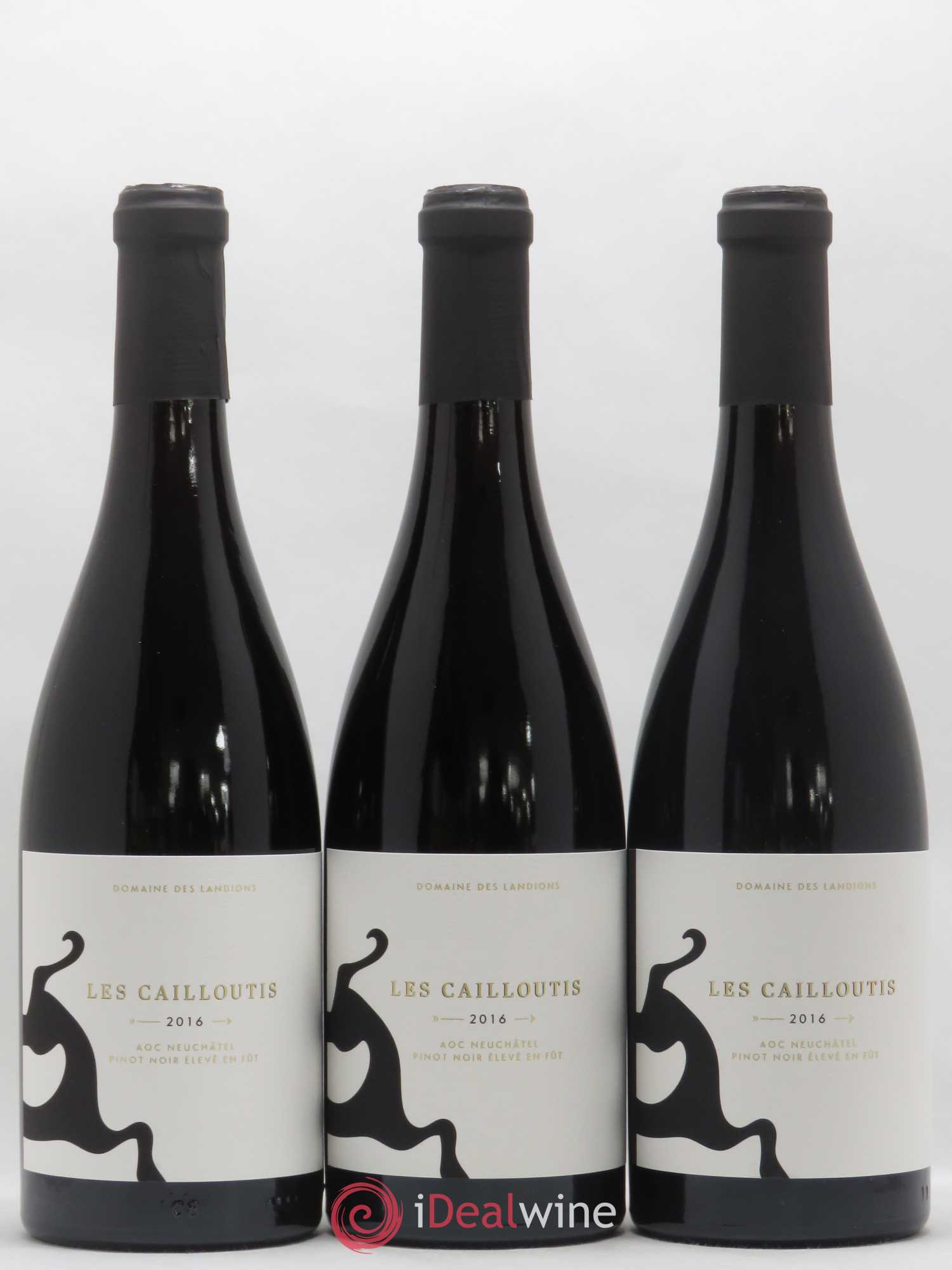 Neuchâtel Cortaillod Les Cailloutis Landions (Domaine des) 2016 - Posten von 12 Flaschen - 3
