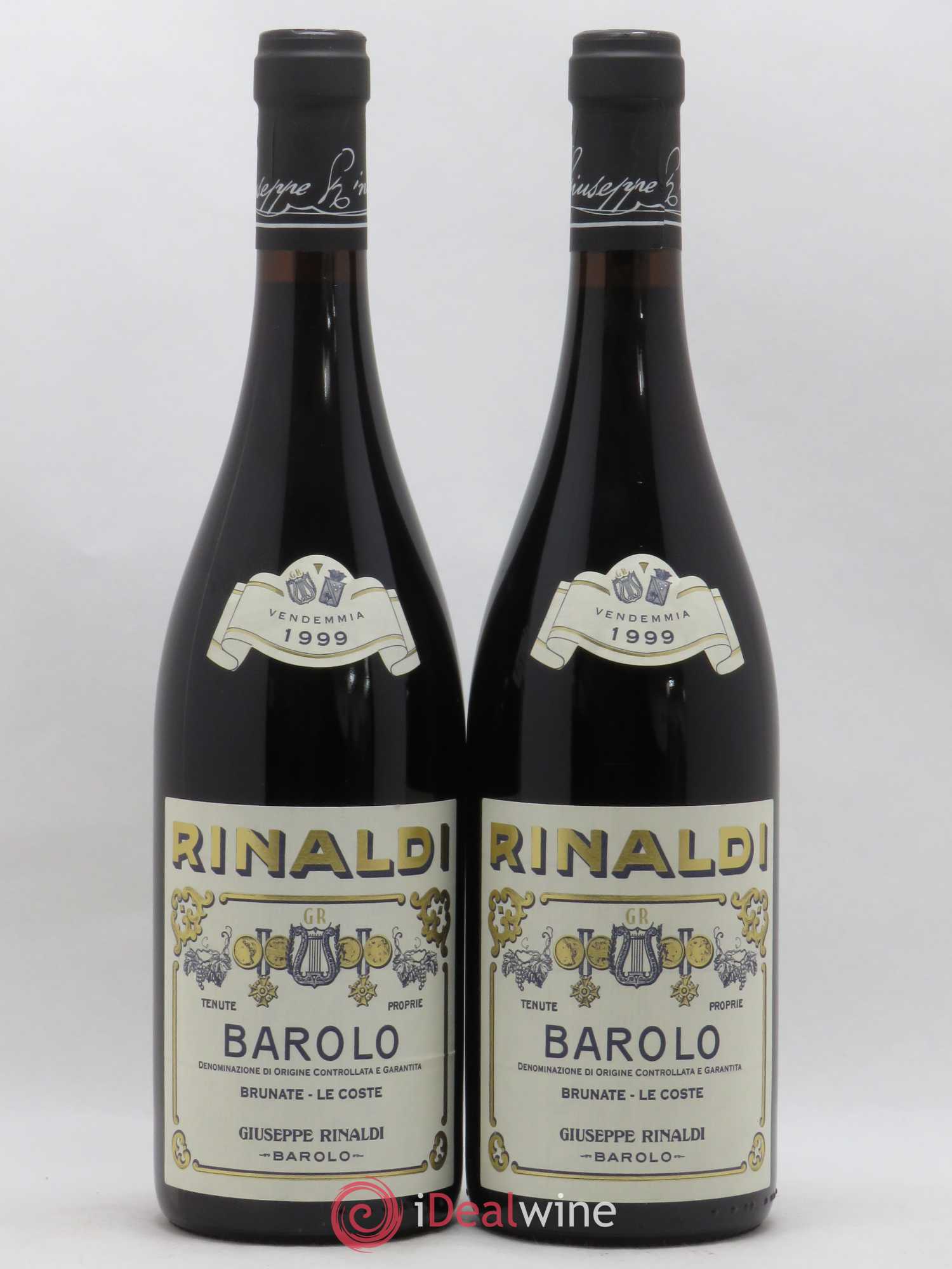 Barolo DOCG Brunate Le Coste Giuseppe Rinaldi 1999 - Posten von 2 Flaschen - 0
