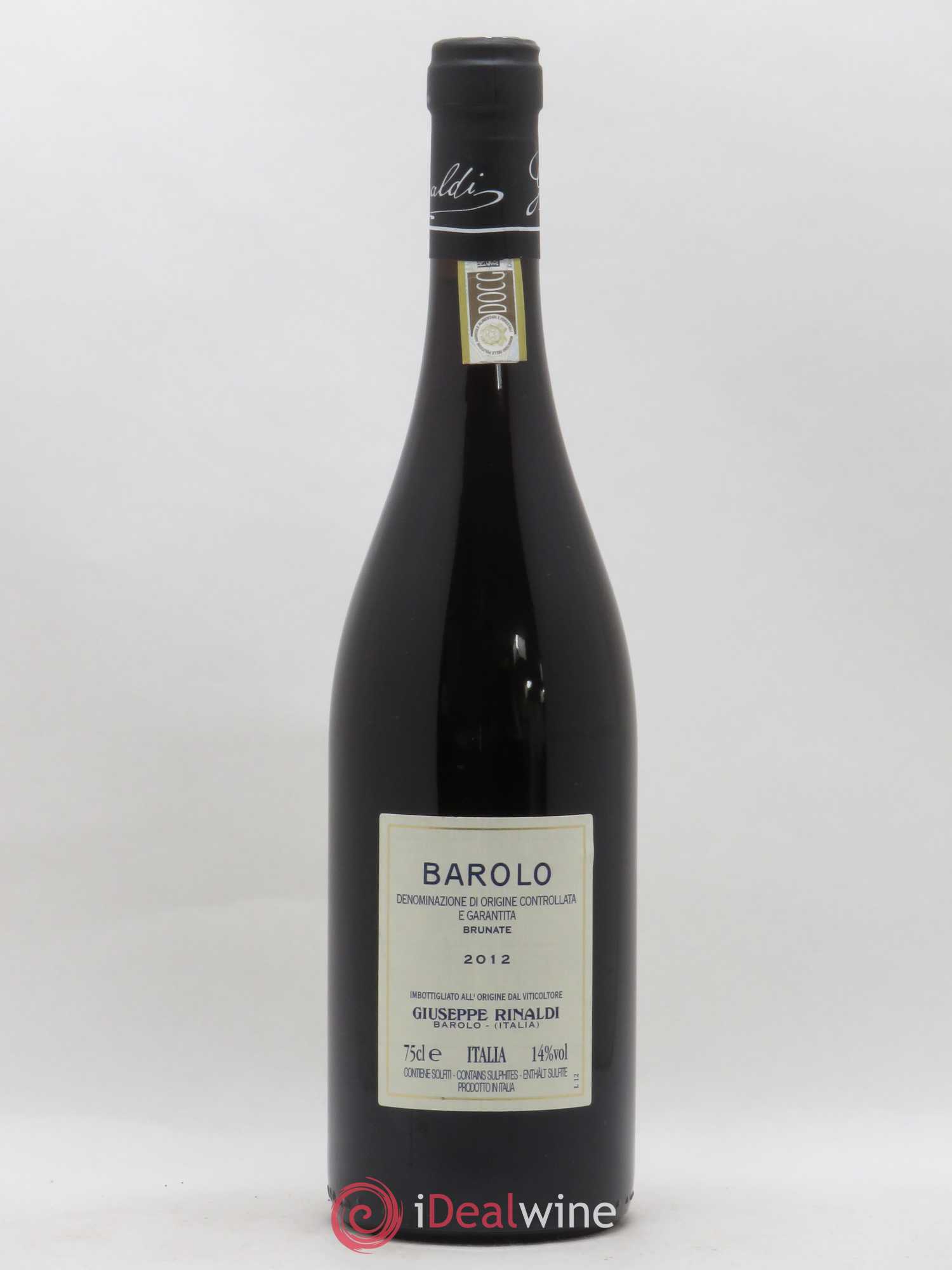 Barolo DOCG Brunate Giuseppe Rinaldi 2012 - Lot de 1 bouteille - 1