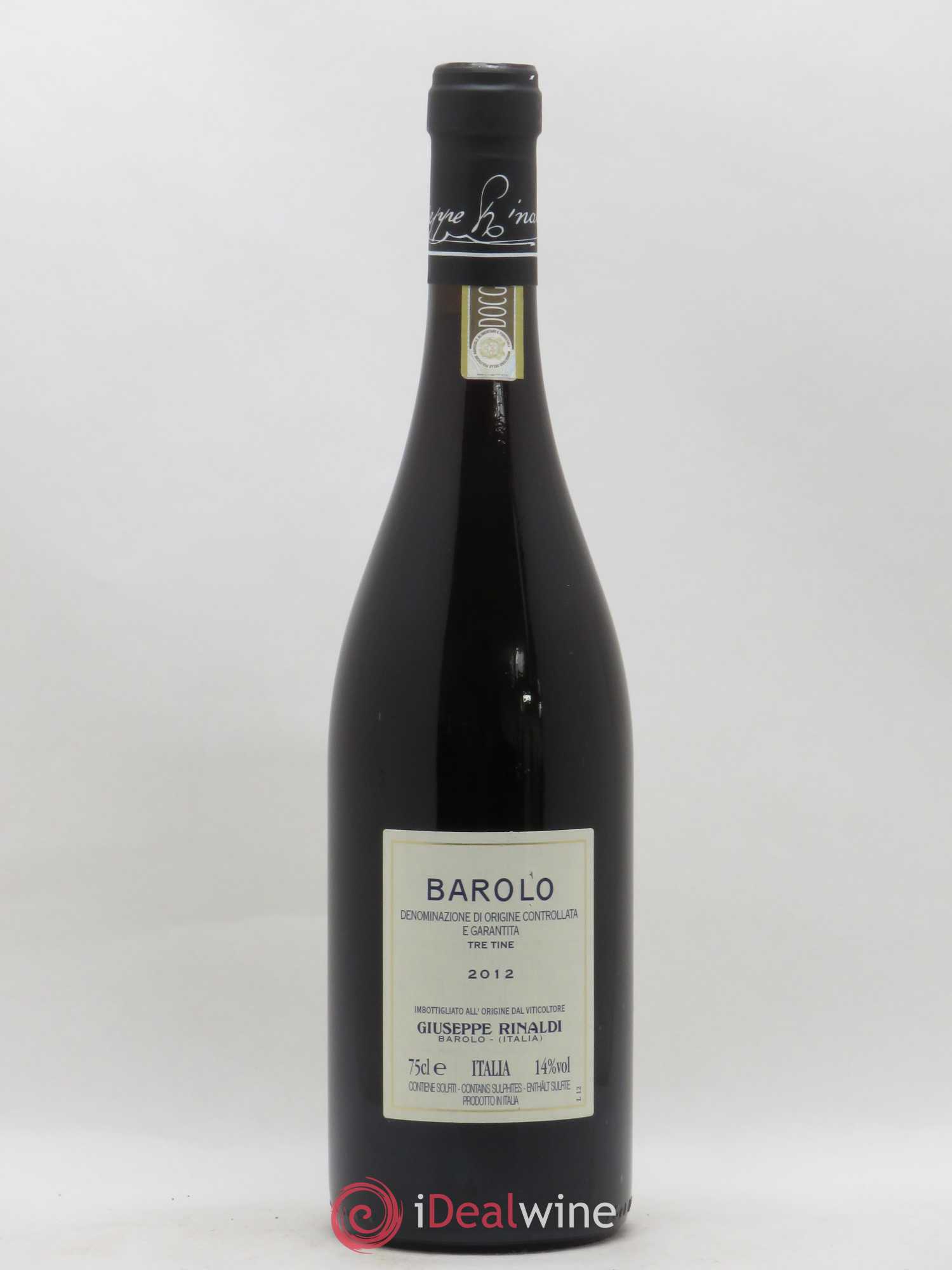 Barolo DOCG Tre Tine Giuseppe Rinaldi 2012 - Posten von 1 Flasche - 1