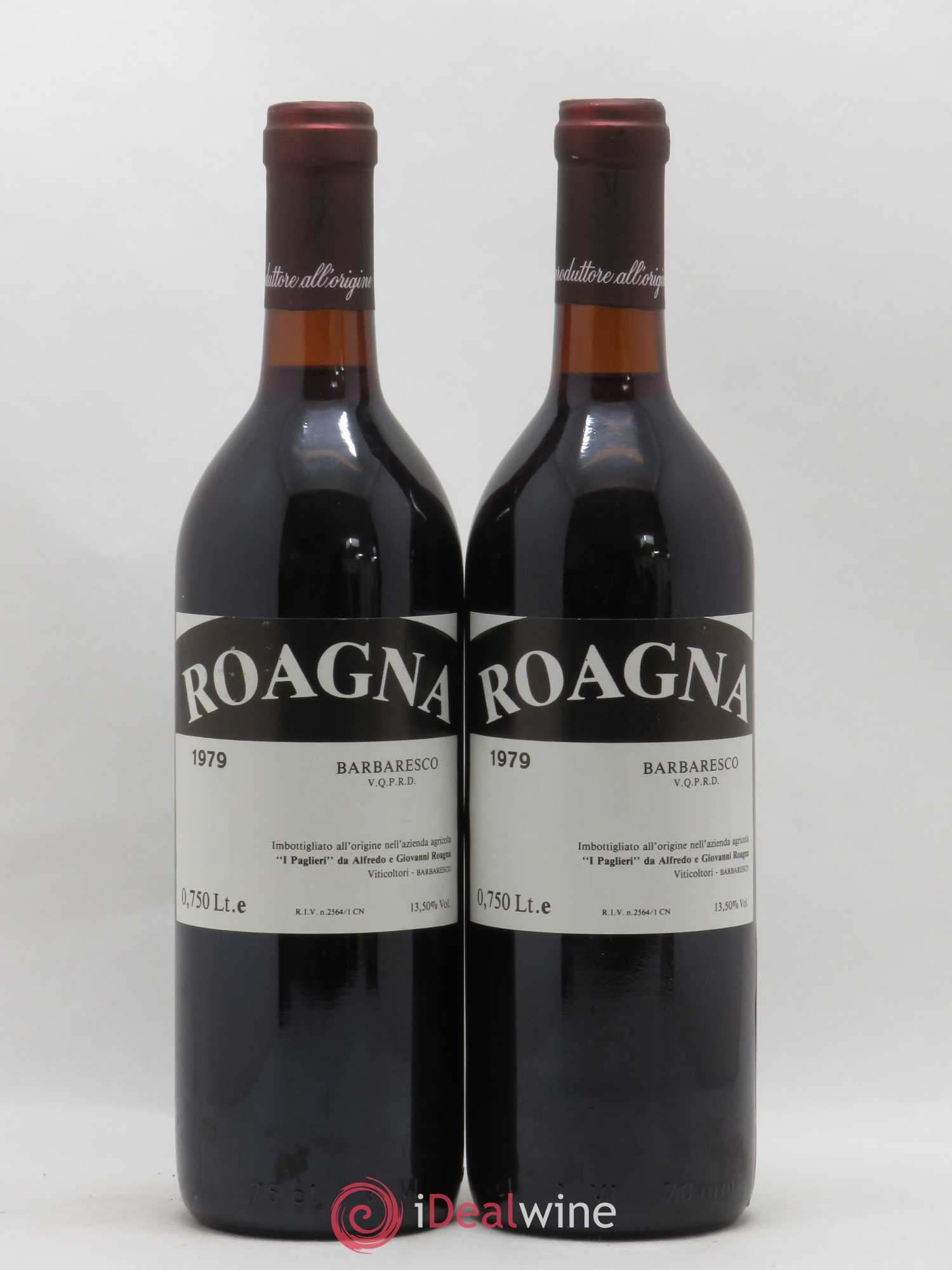 Barbaresco DOCG Roagna 1979 - Lot de 2 bouteilles - 0