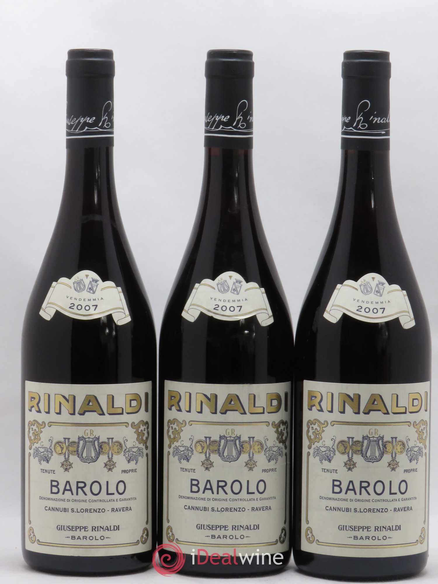Barolo DOCG Cannubi San Lorenzo Ravera Giuseppe Rinaldi 2007 - Lot of 6 bottles - 1