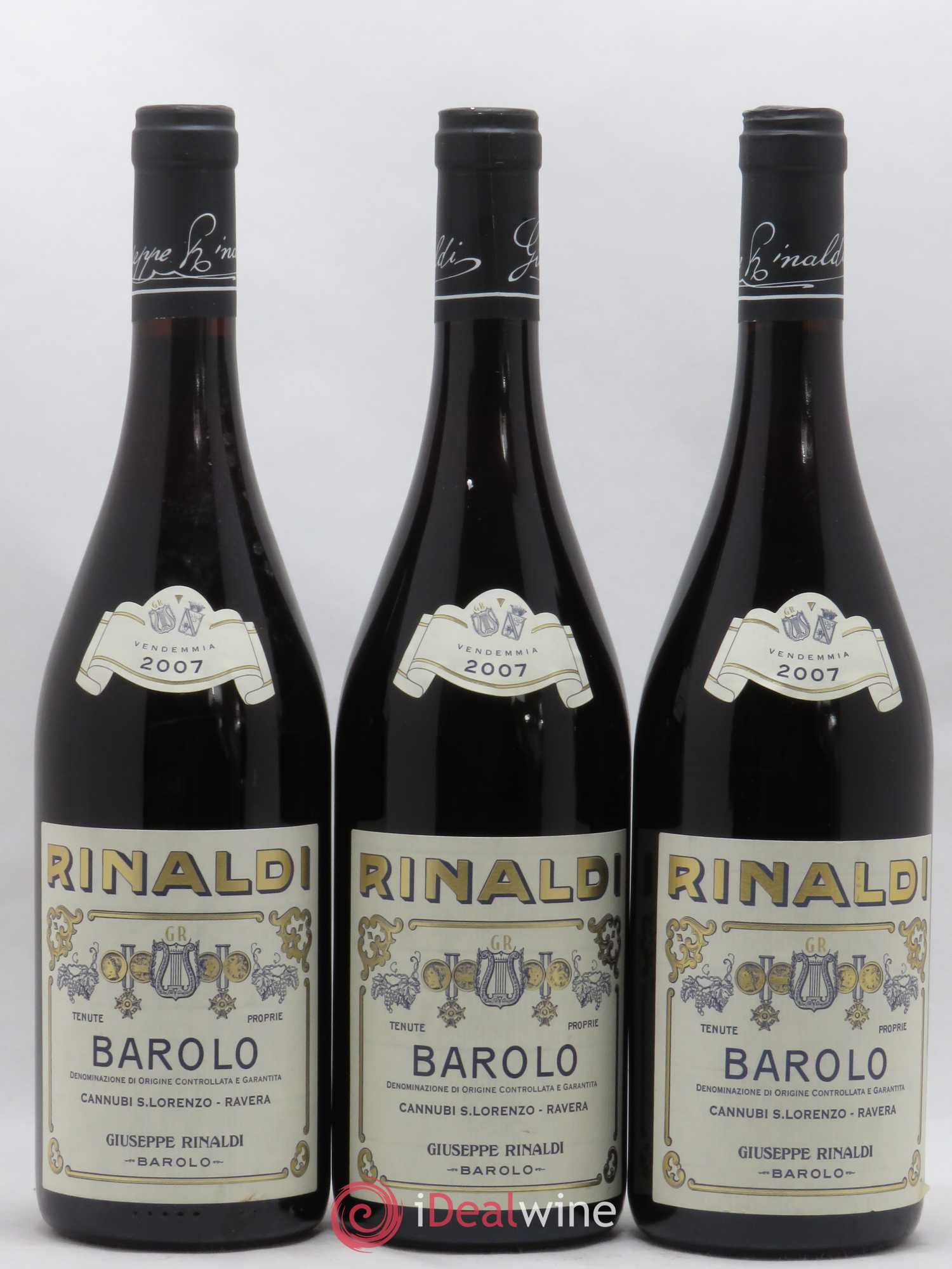 Barolo DOCG Cannubi San Lorenzo Ravera Giuseppe Rinaldi 2007 - Lot of 6 bottles - 3