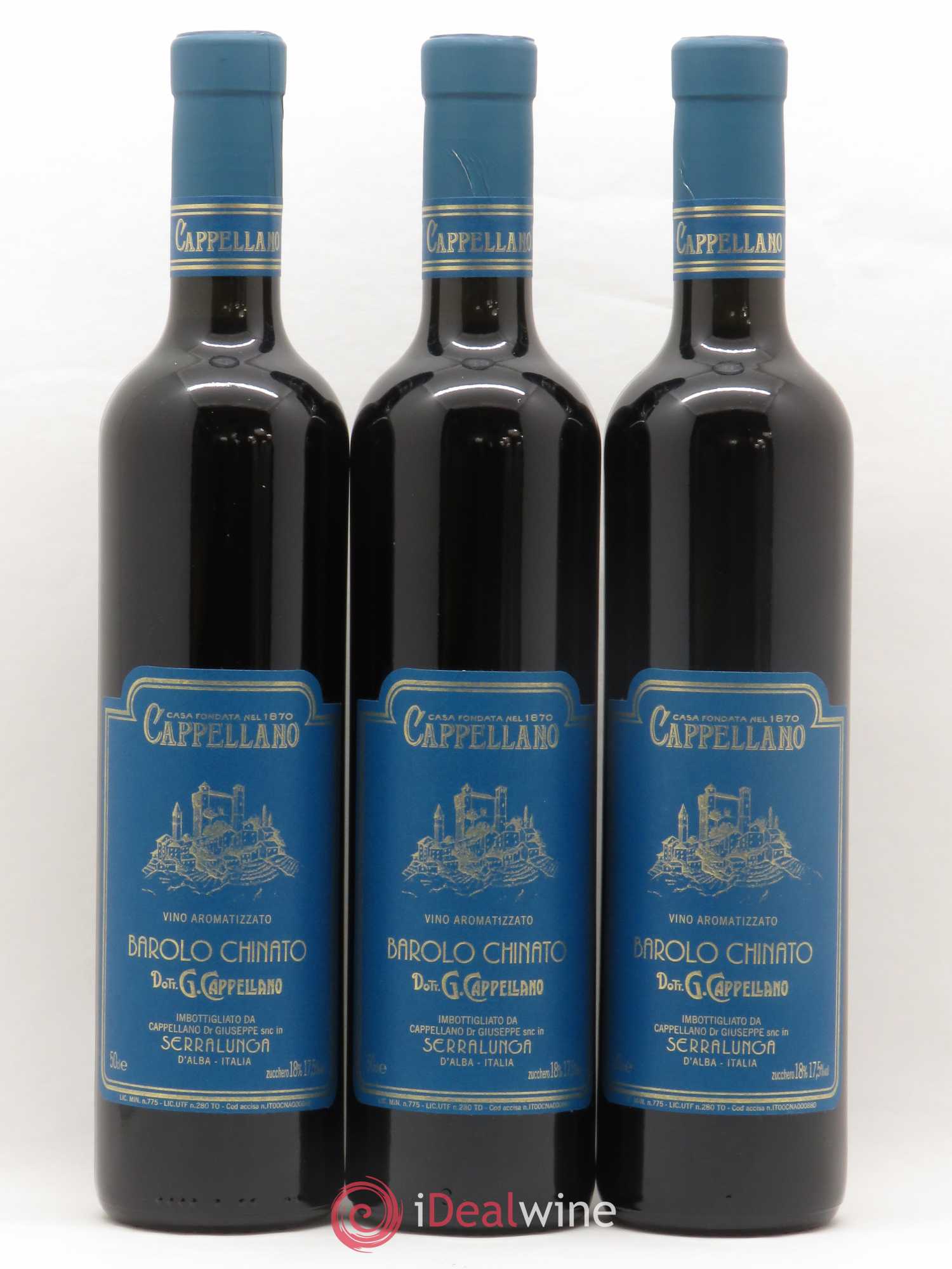 Barolo DOCG Chinato Vino Aromatizzato Cappellano 50cl - Lot de 6 bouteilles - 1