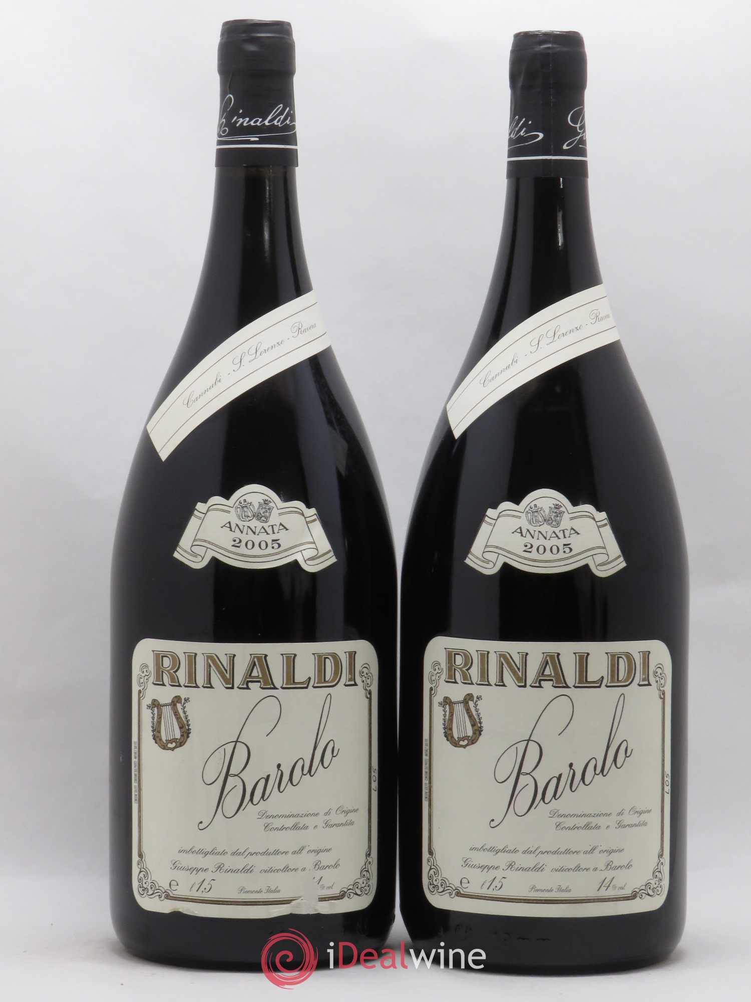 Barolo DOCG Cannubi San Lorenzo Ravera Giuseppe Rinaldi 2005 - Posten von 2 Magnum - 0