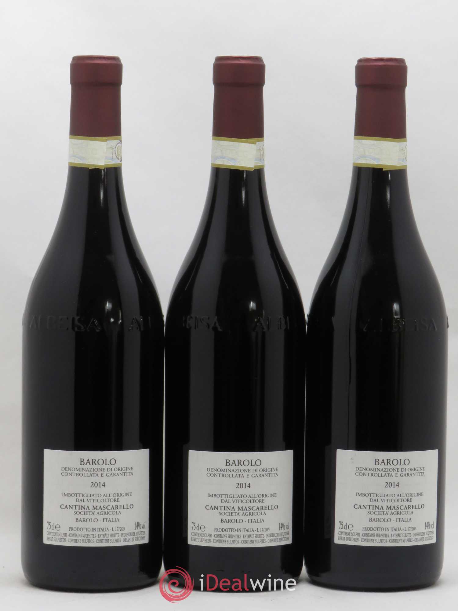 Barolo DOCG Bartolo Mascarello 2014 - Lot de 3 bouteilles - 1