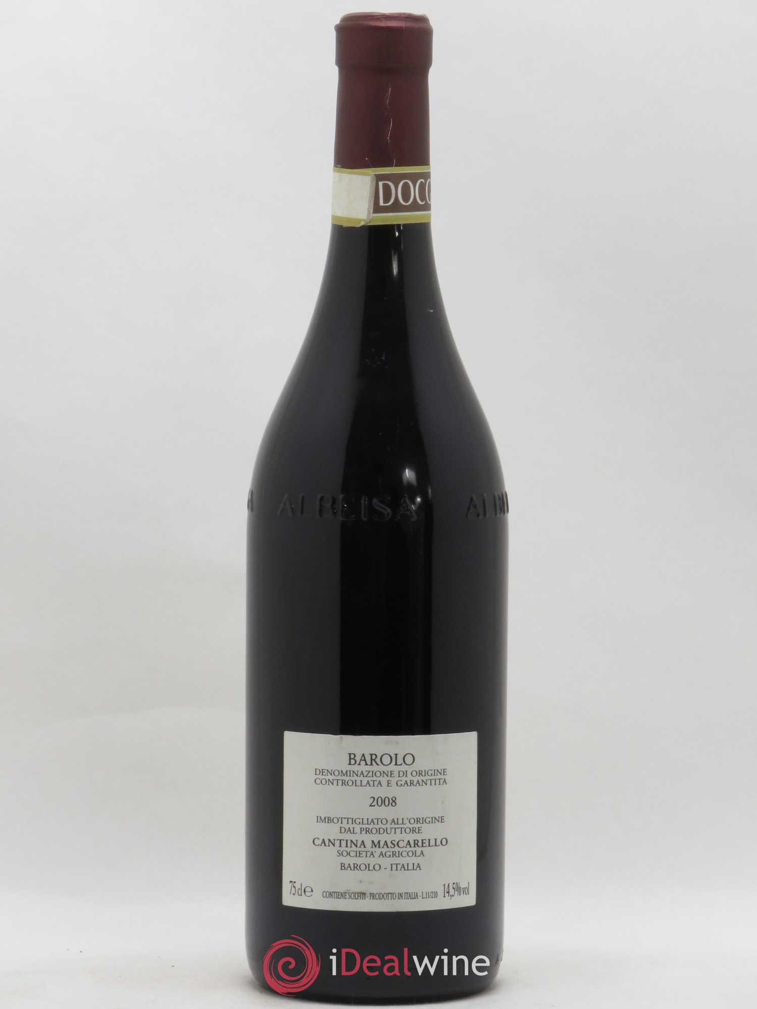Barolo DOCG Bartolo Mascarello Etiqueta Disegnata 2008 - Posten von 1 Flasche - 1