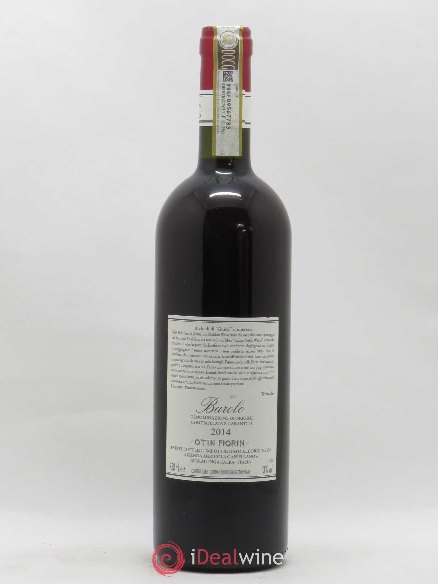 Barolo DOCG Pie Franco Cappellano 2014 - Lotto di 1 bottiglia - 1